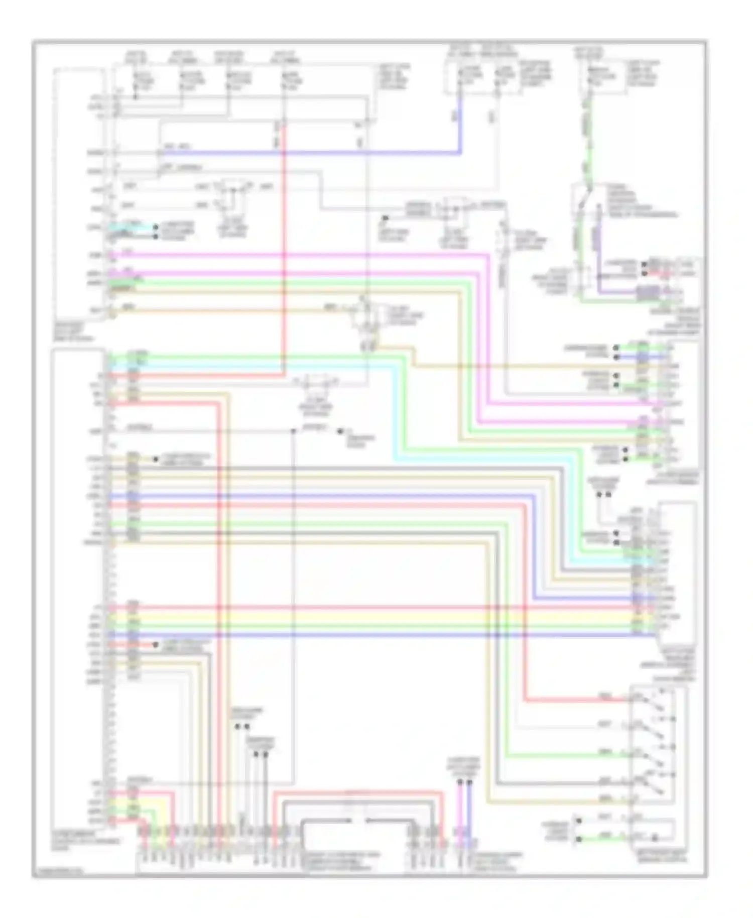 LX Lexus J200 (2007-2012): Memory mirrors circuit