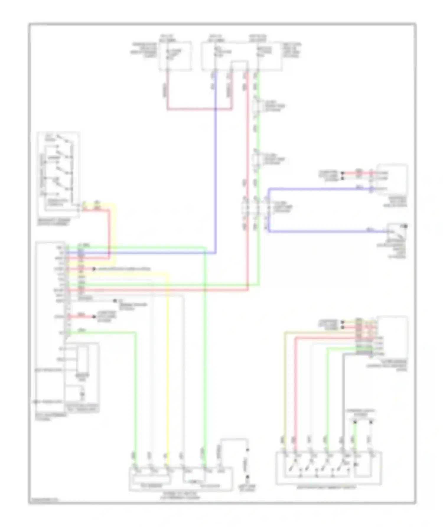 LX Lexus J200 (2007-2012): Memory power tilt & power telescopic circuit