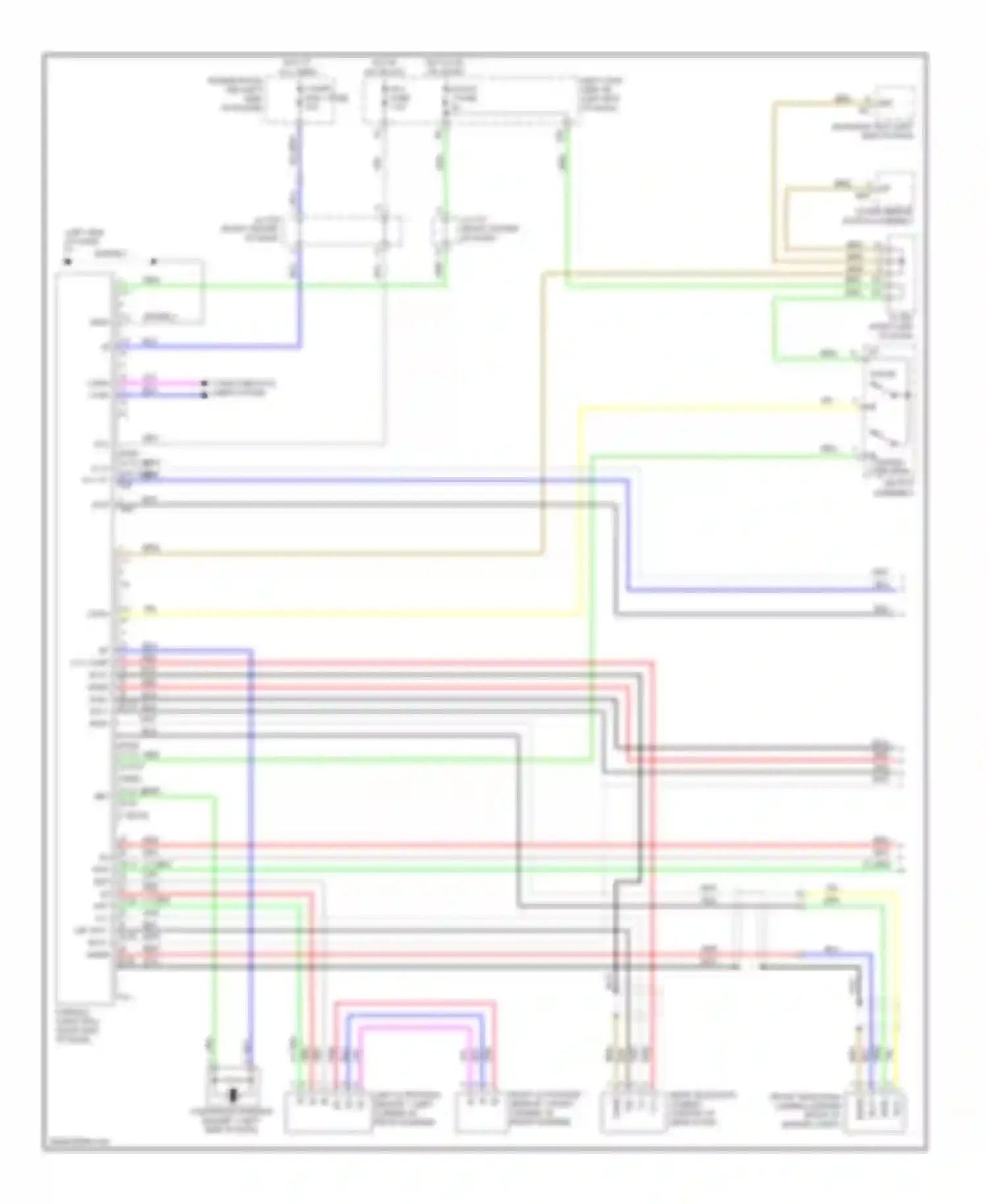 LX Lexus J200 (2007-2012): Parking assistant circuit (1 of 2)