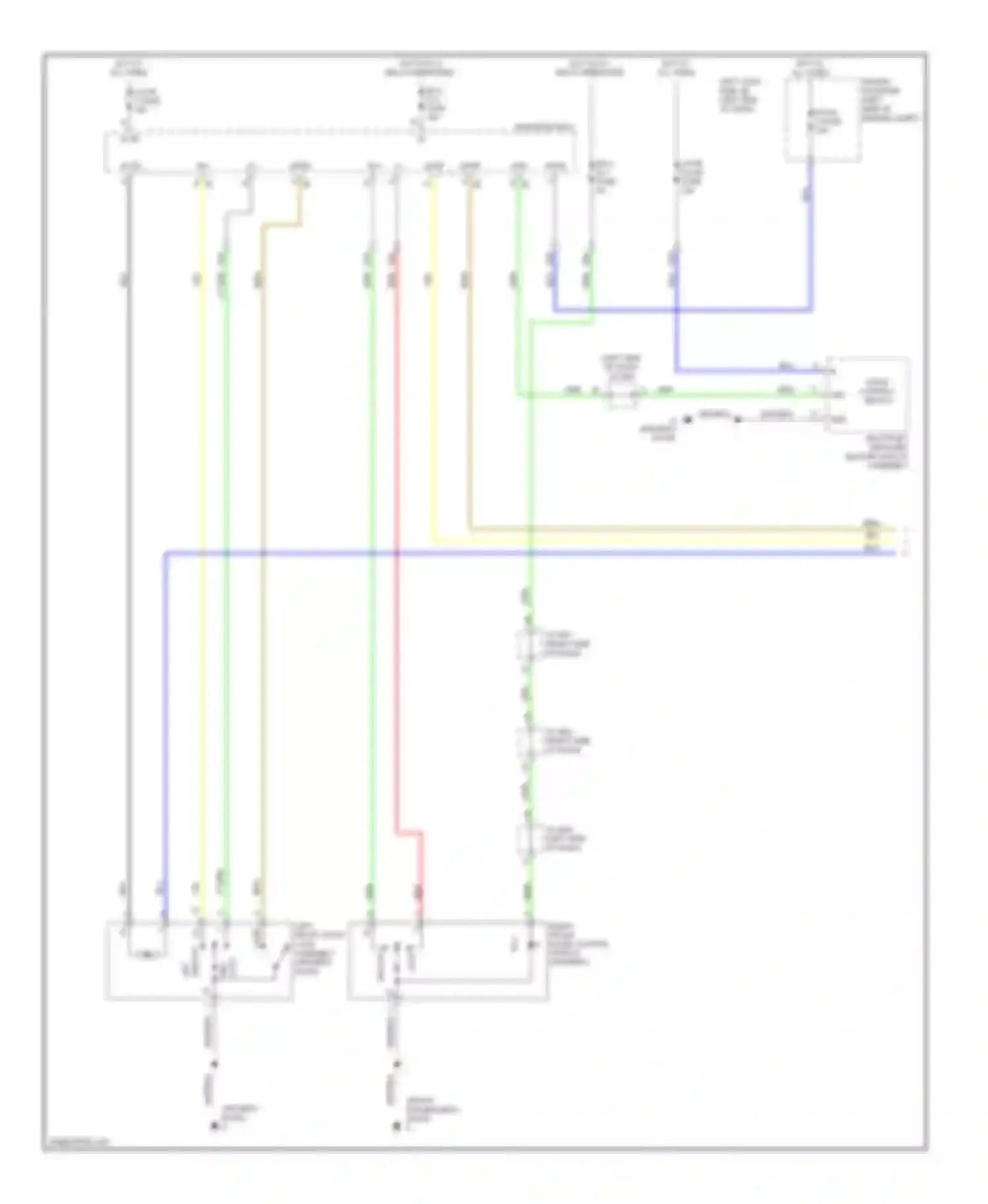 LX Lexus J200 (2007-2012): Power door locks circuit (1 of 6)