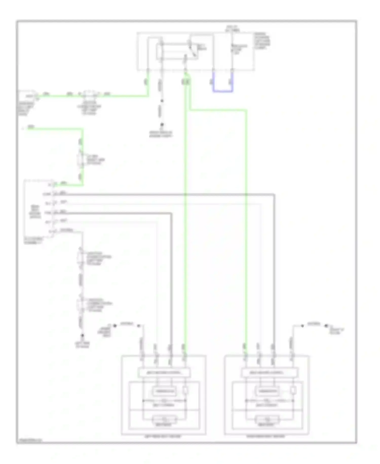 LX Lexus J200 (2007-2012): Heated seats circuit (2 of 2)