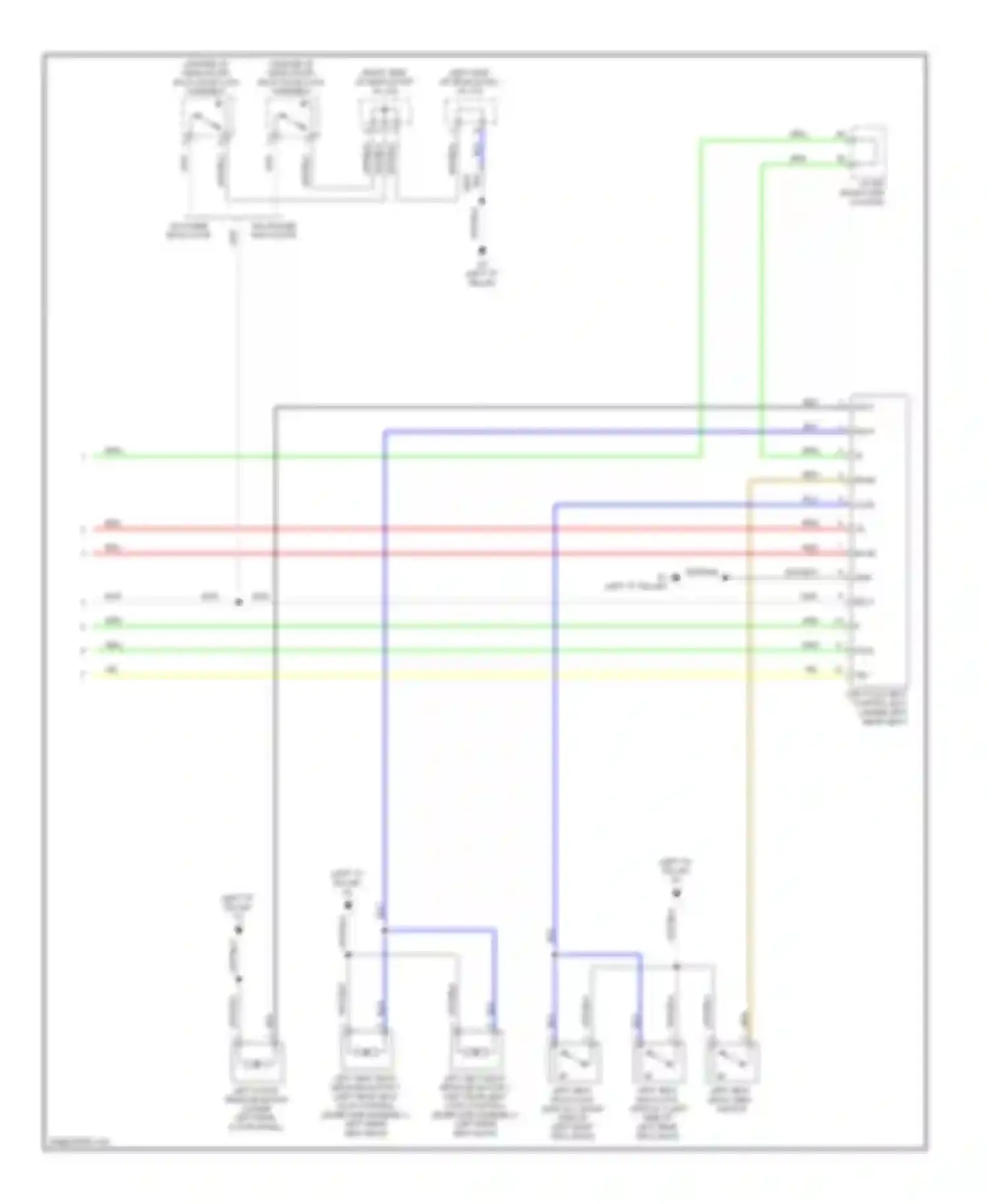 LX Lexus J200 (2007-2012): Rear folding seat circuit, manual (3 of 3)