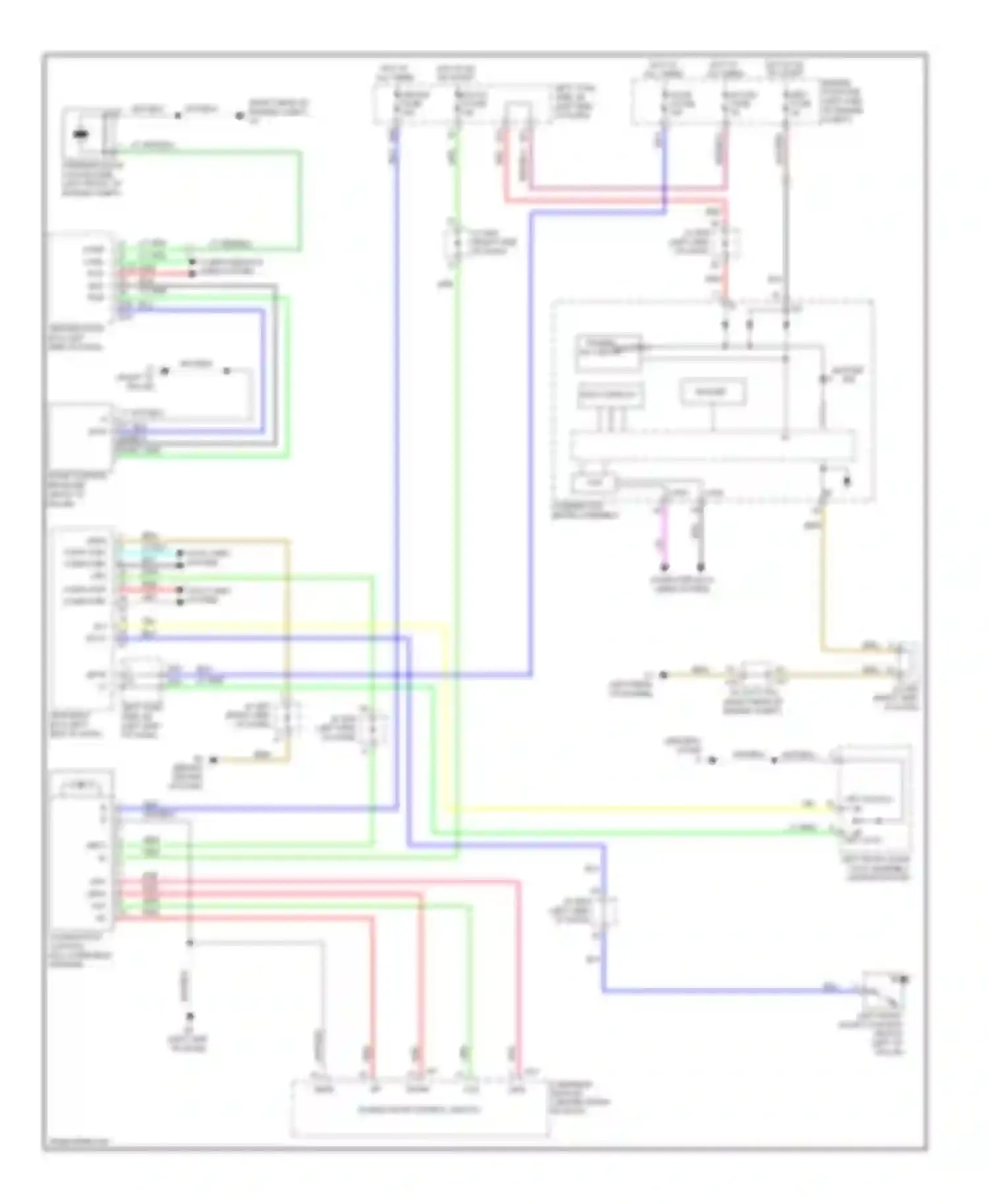 LX Lexus J200 (2007-2012): Power top/sunroof circuit
