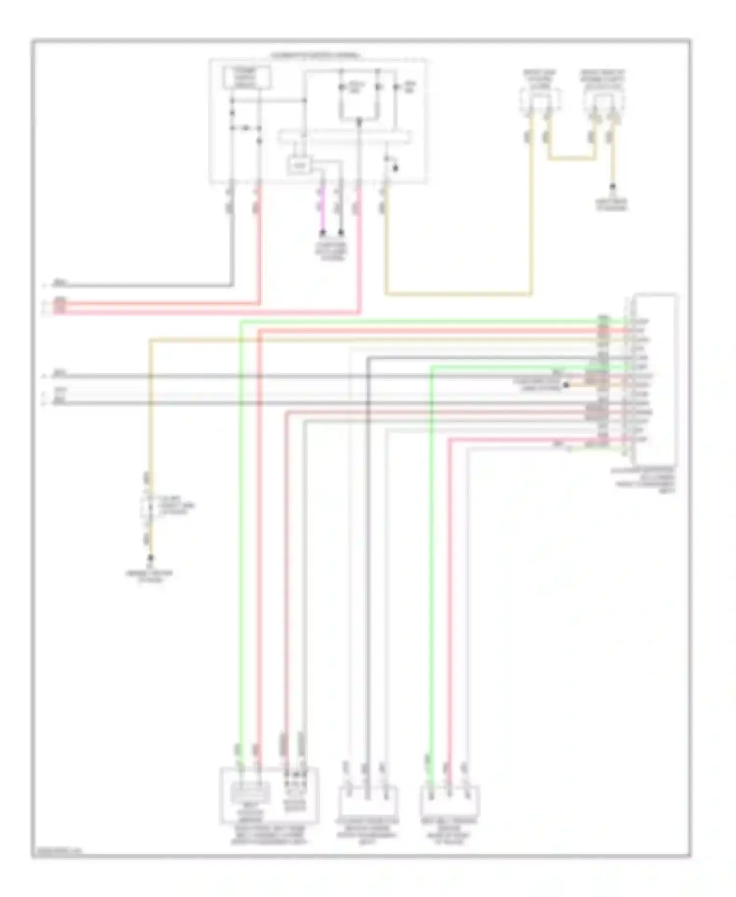 LX Lexus J200 (2007-2012): Supplemental restraint circuit (3 of 3)