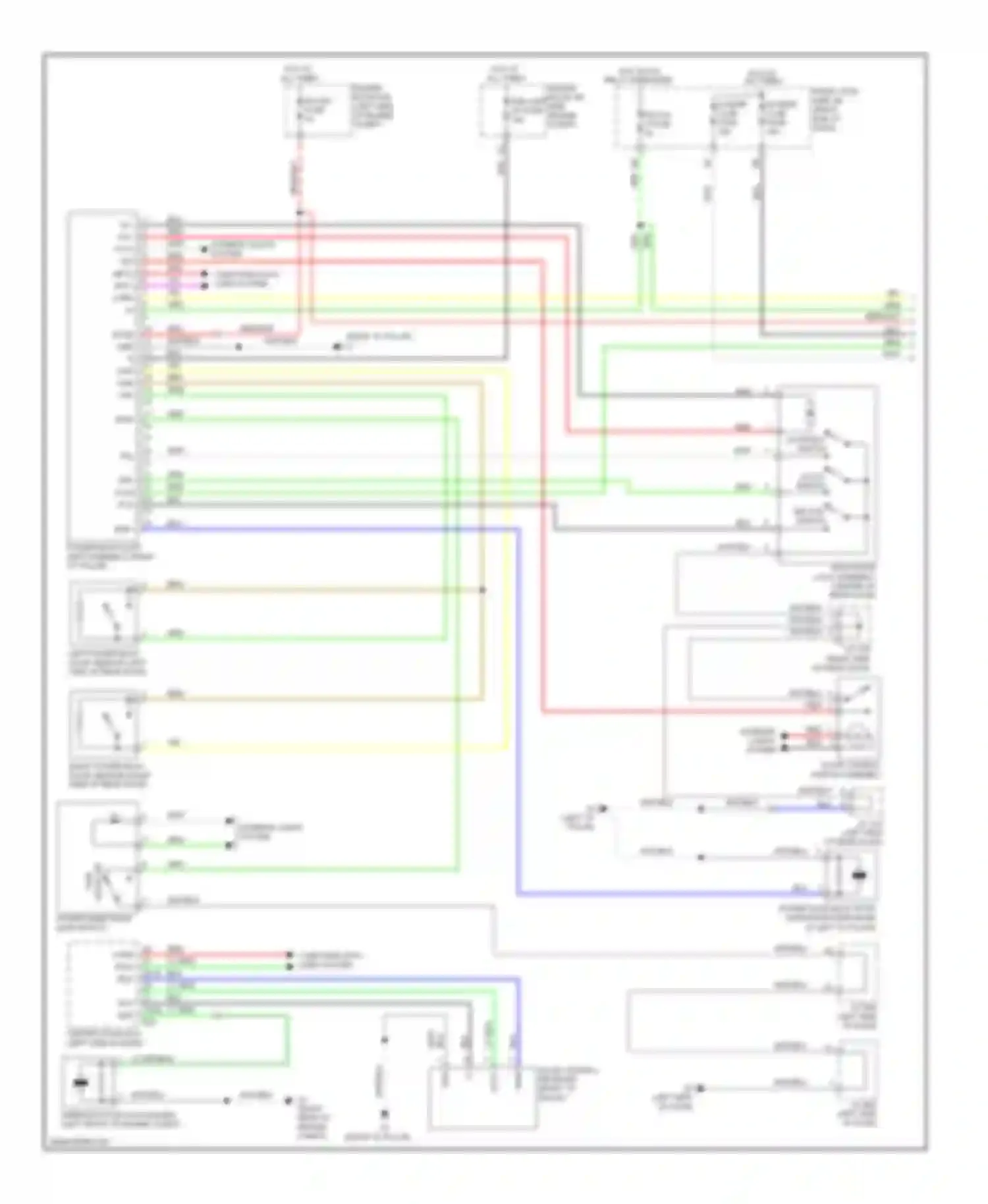 LX Lexus J200 (2007-2012): Back door opener circuit (1 of 2)