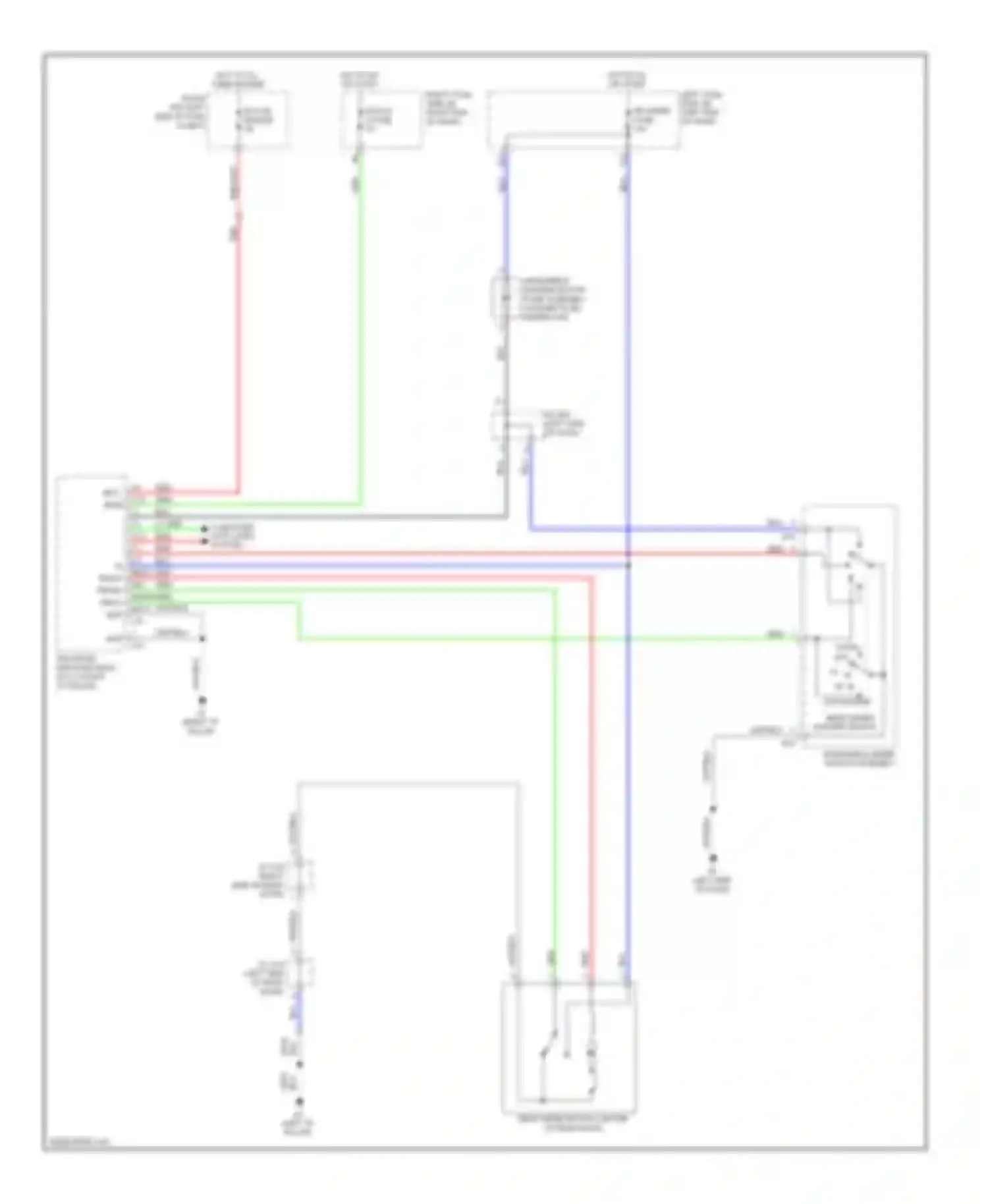 LX Lexus J200 (2007-2012): Rear wiper/washer circuit
