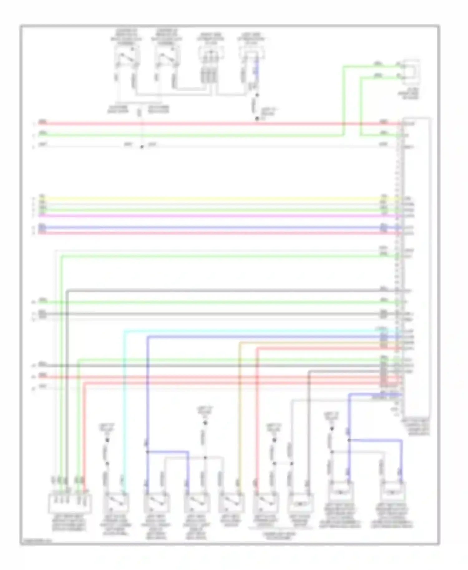 Wiring diagram 1 2 3 4 5 6 7 8 9 10 fld+ act+ fact +b fld- act- ract gnd for Lexus LX J200 (2007-2012) (2 of 2)