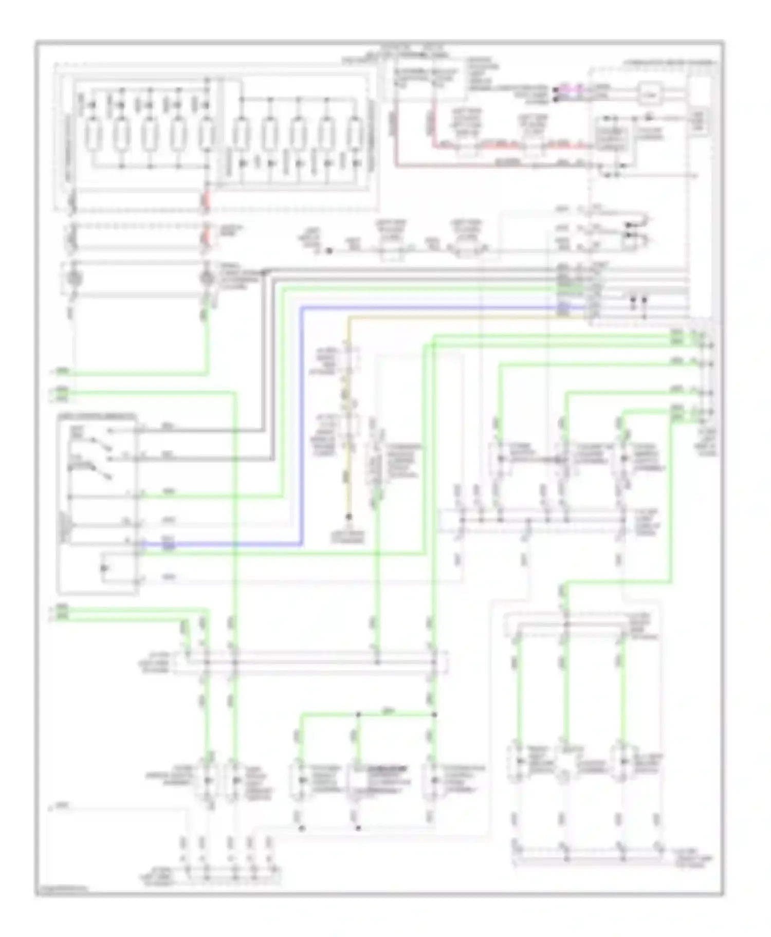 Wiring diagram a/c control assembly 2 left ill+ seat heater for Lexus LX J200 (2007-2012) (1 of 1)