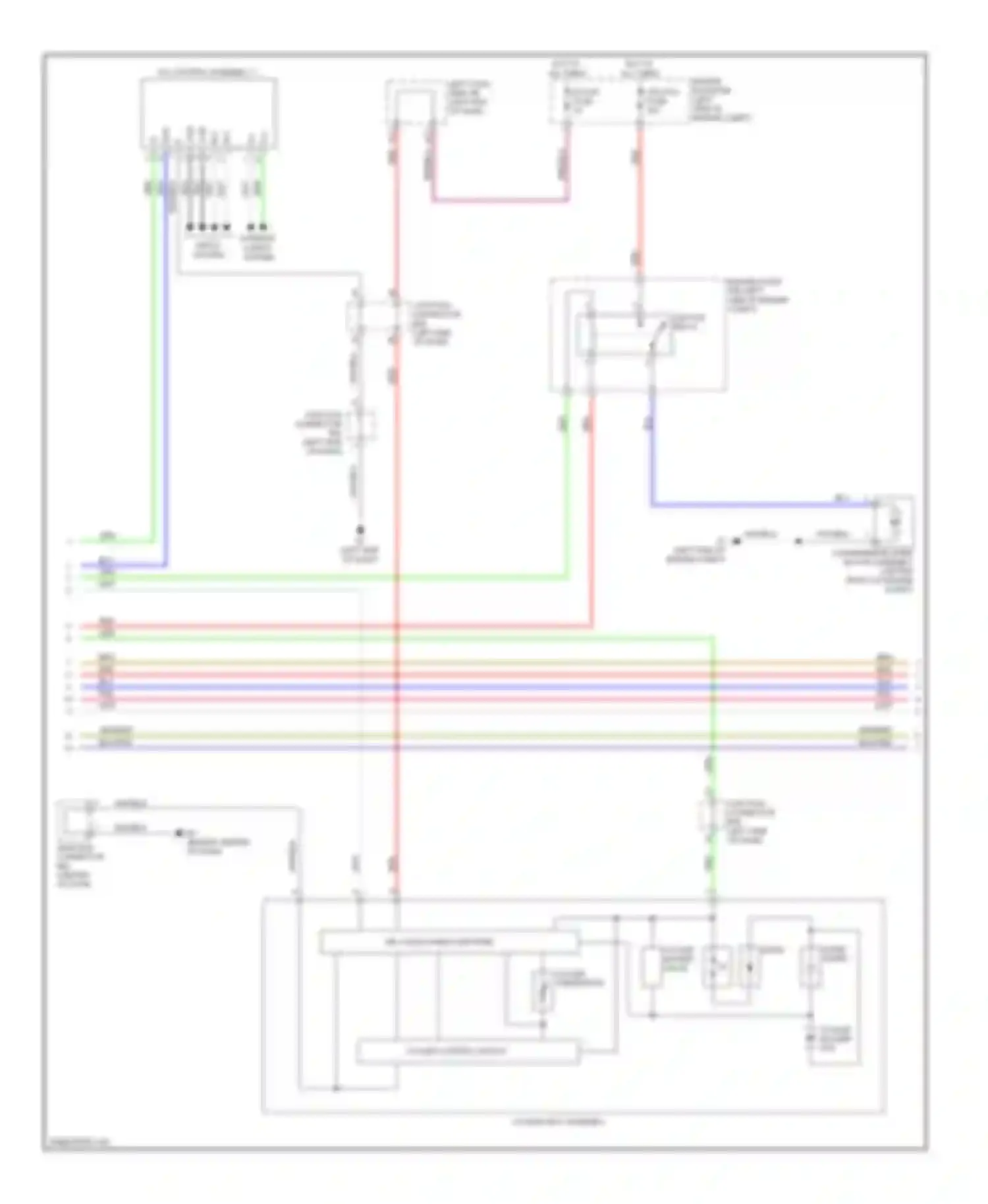 Wiring diagram air conditioning amplifier for Lexus LX J200 (2007-2012) (1 of 1)