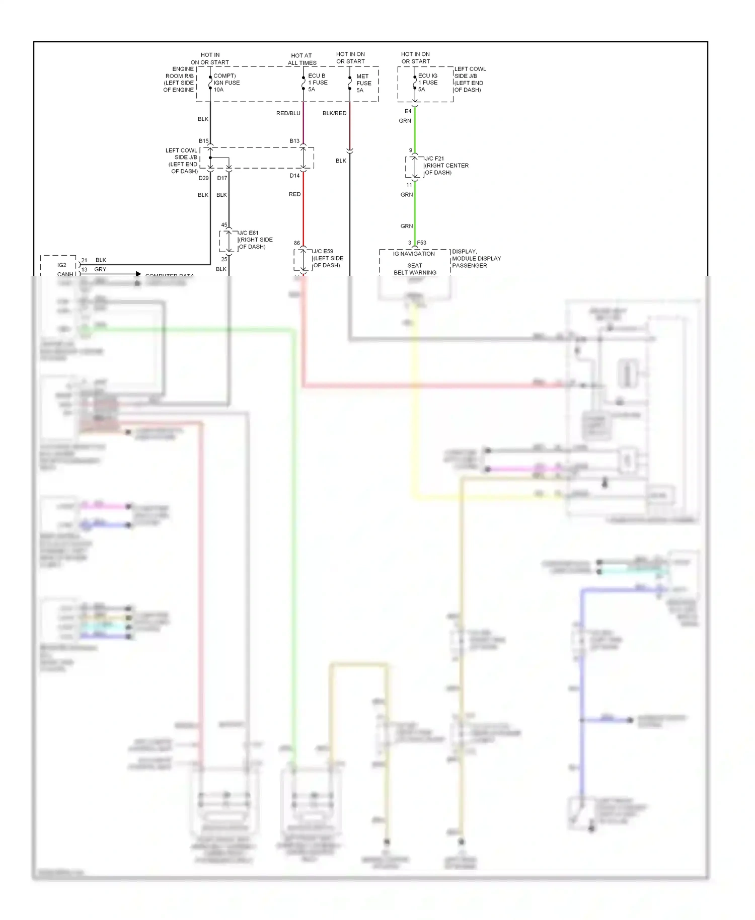 Lexus LX J200 (2007-2012) buzzer wiring diagram  (8 of 10)