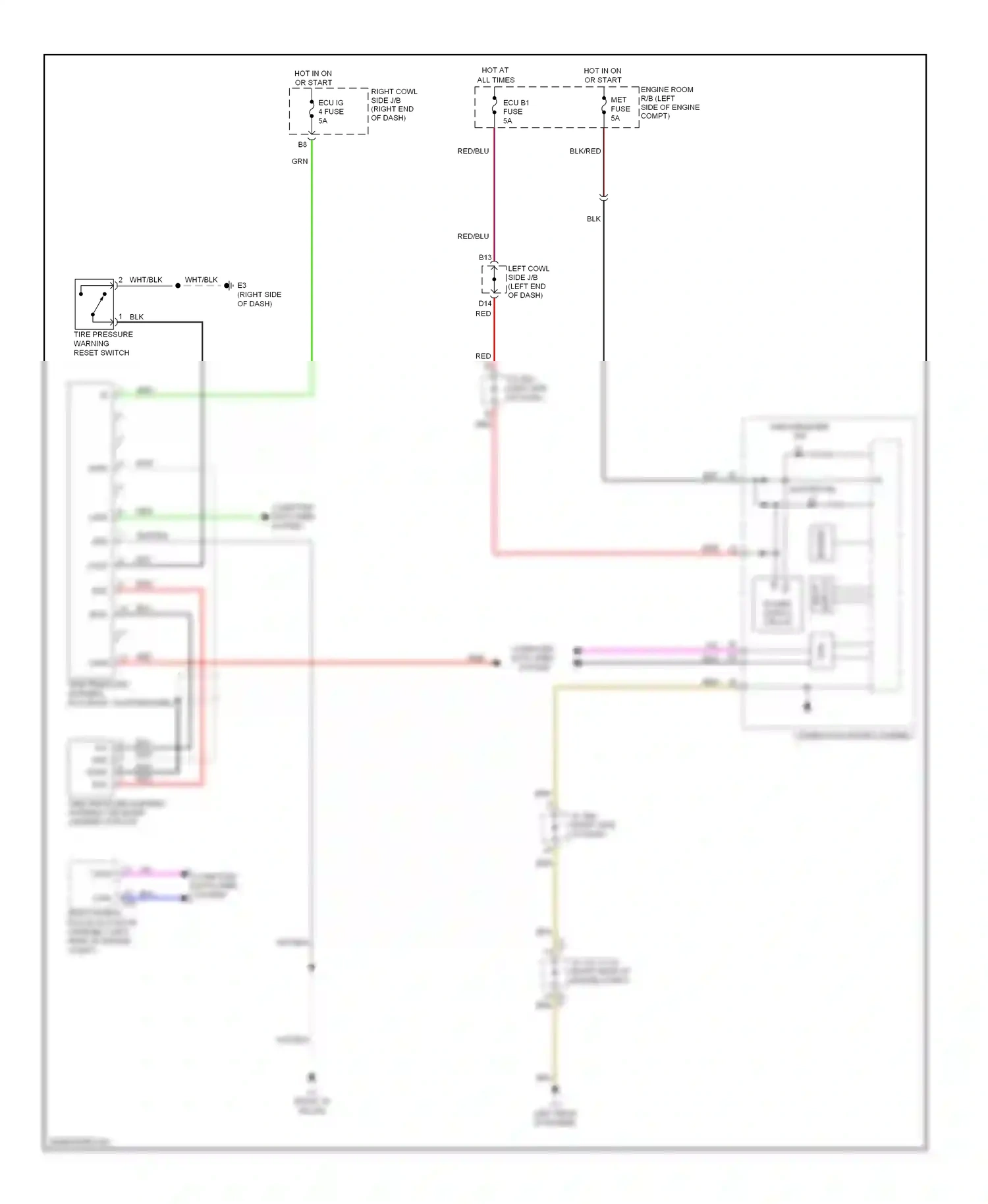 Lexus LX J200 (2007-2012) buzzer wiring diagram  (9 of 10)