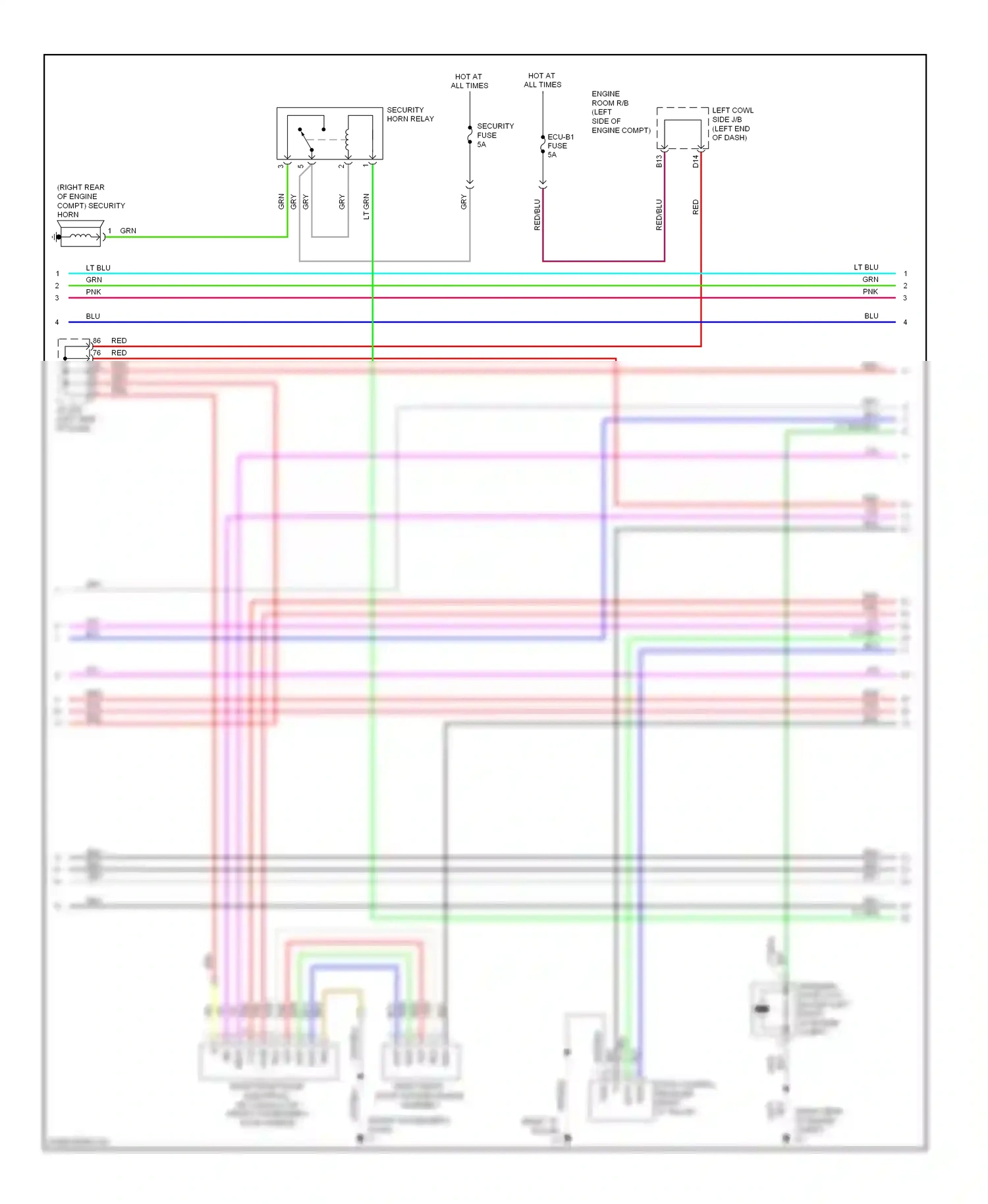 Lexus LX J200 (2007-2012) data wiring diagram  (1 of 3)
