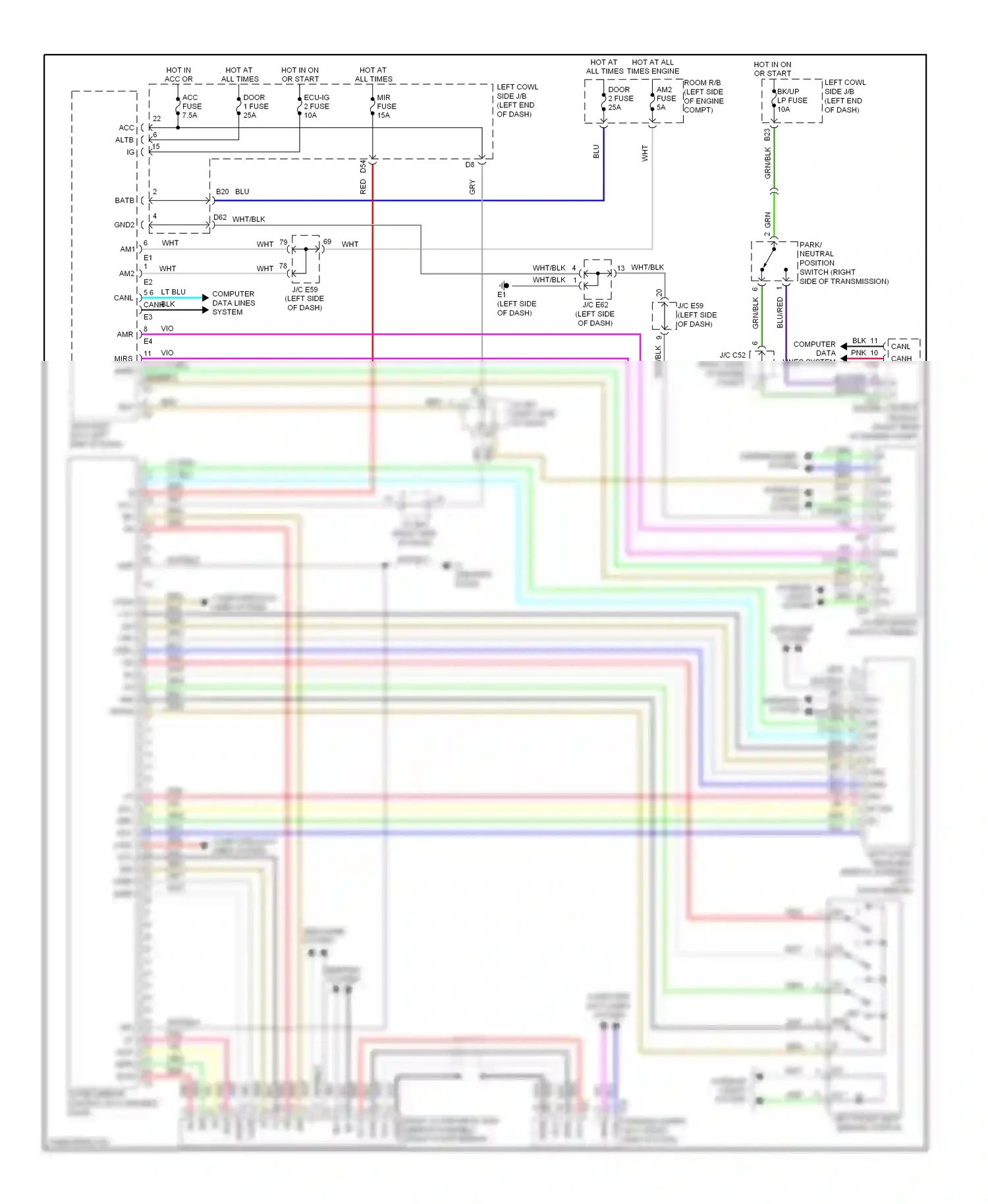 Lexus LX J200 (2007-2012) ec+ wiring diagram  (1 of 2)