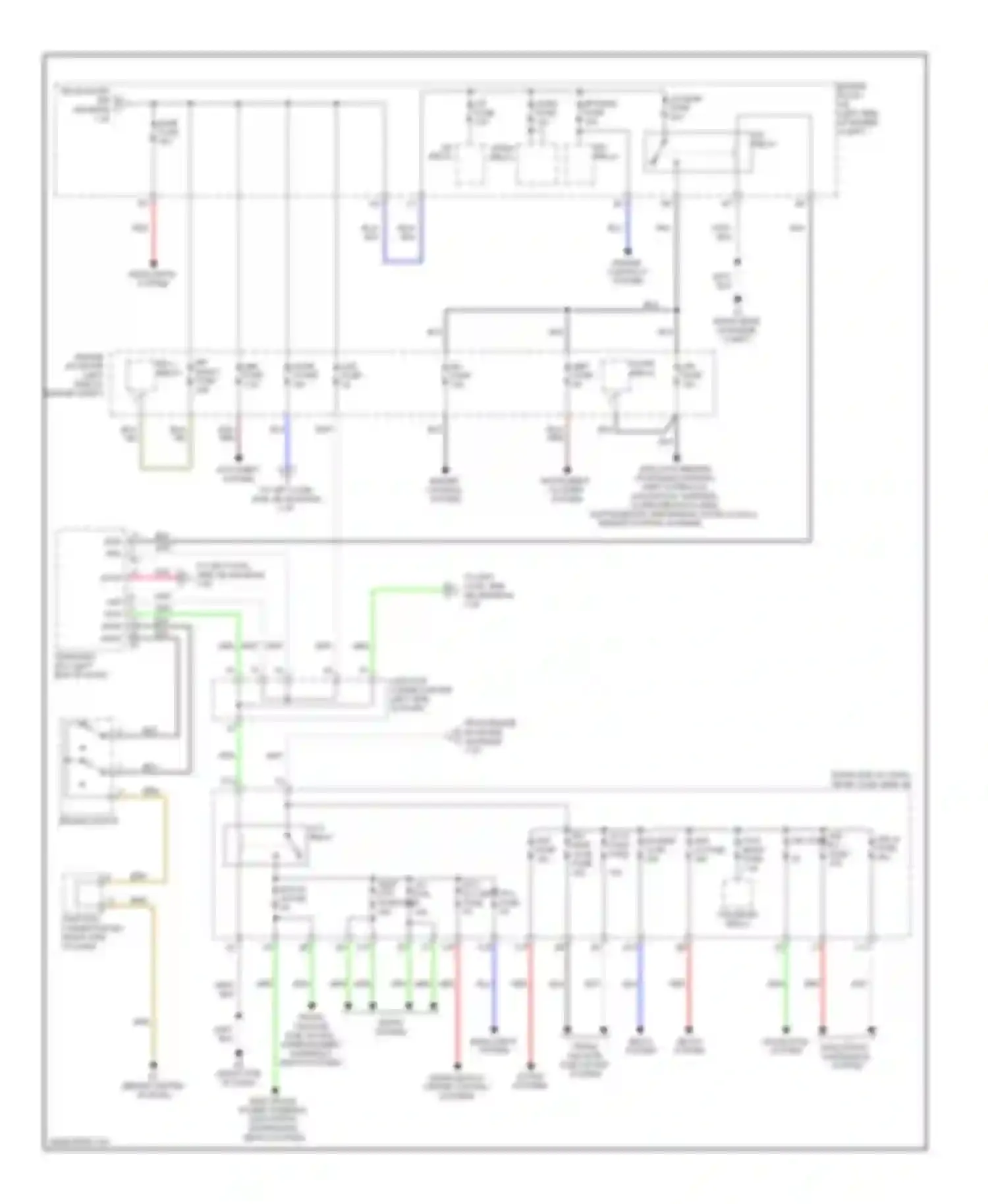 Wiring diagram ecu-ig 4 fuse for Lexus LX J200 (2007-2012) (3 of 7)