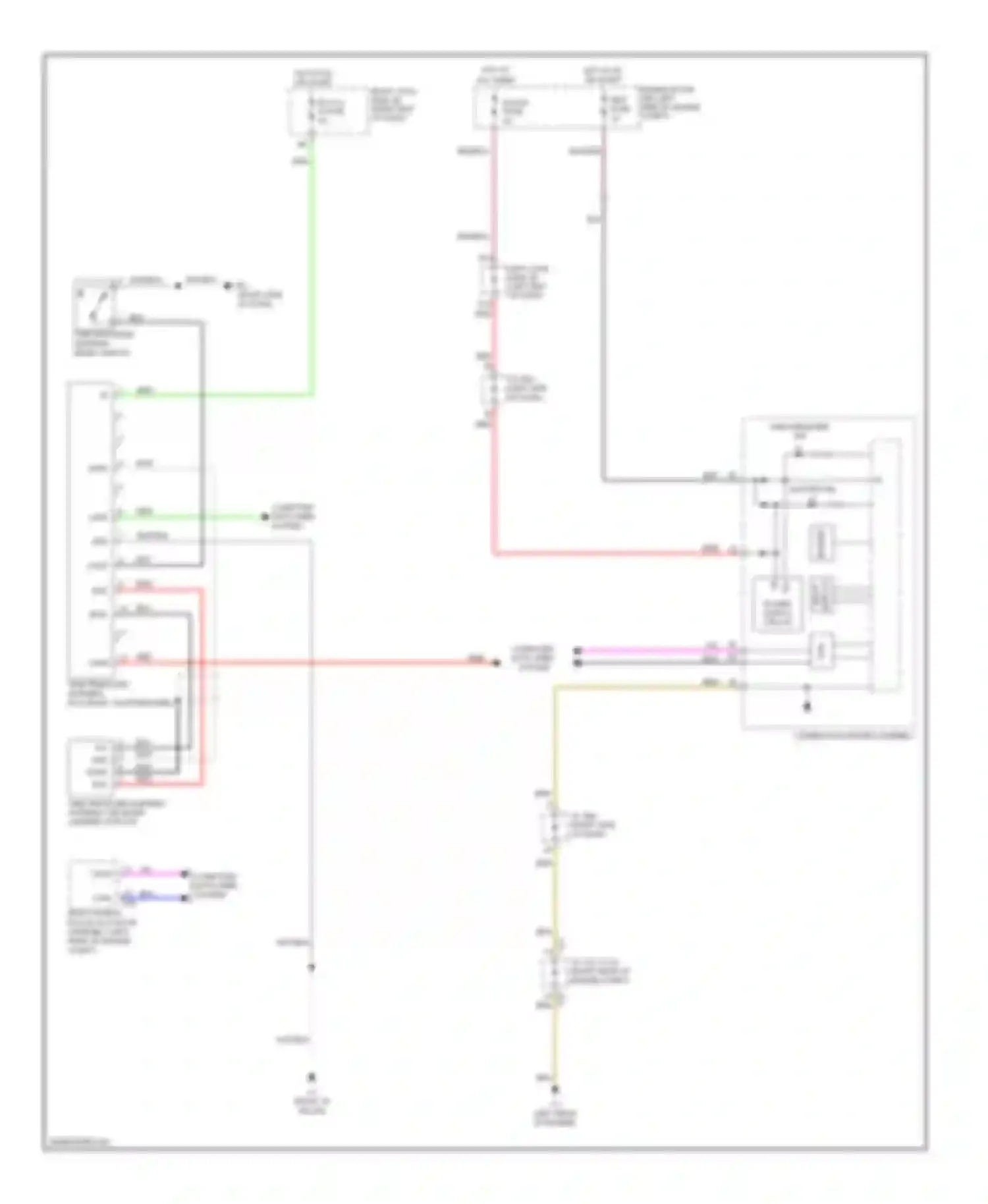 Wiring diagram ecu-ig 4 fuse for Lexus LX J200 (2007-2012) (7 of 7)