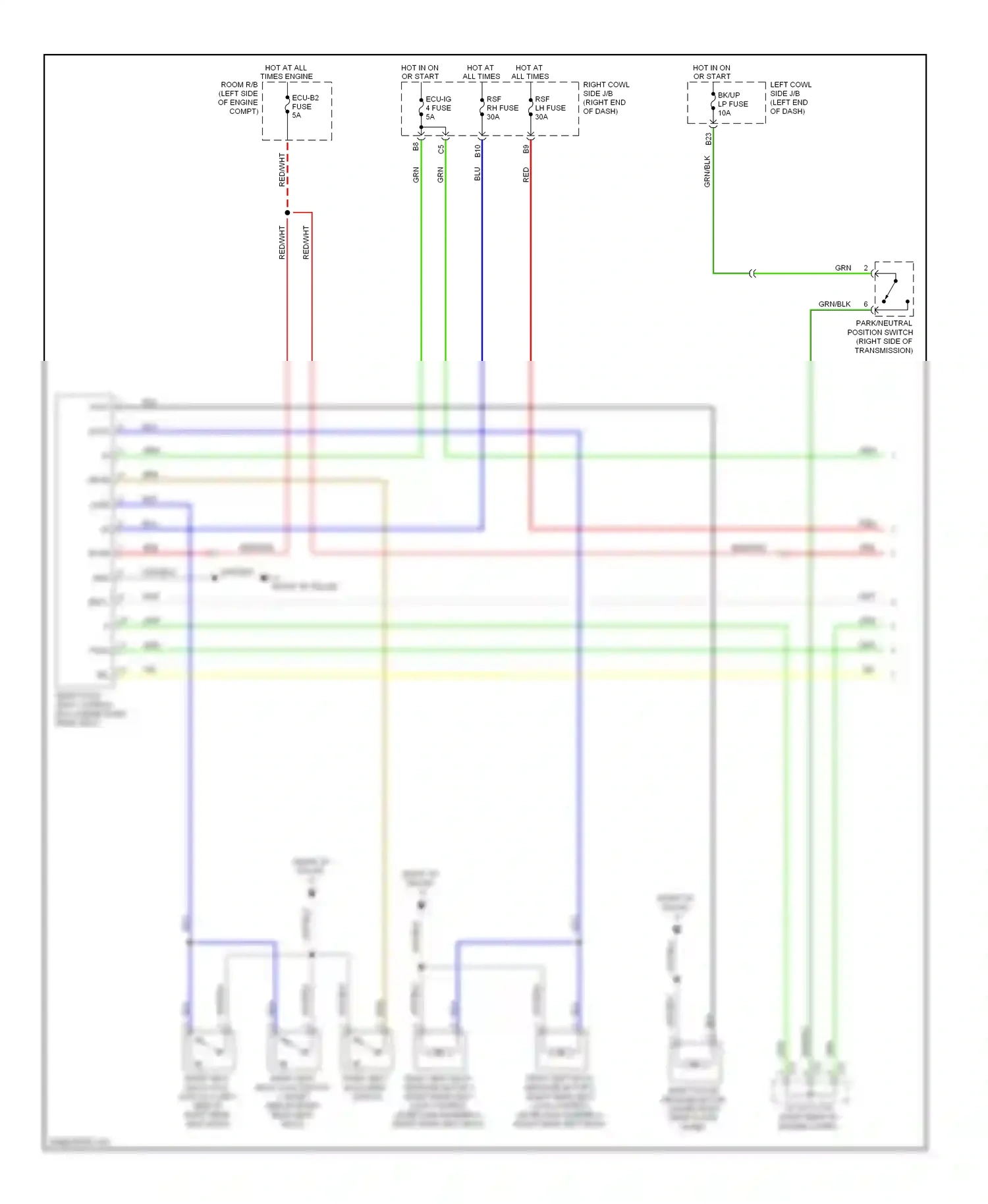 Lexus LX J200 (2007-2012) fold wiring diagram  (2 of 4)