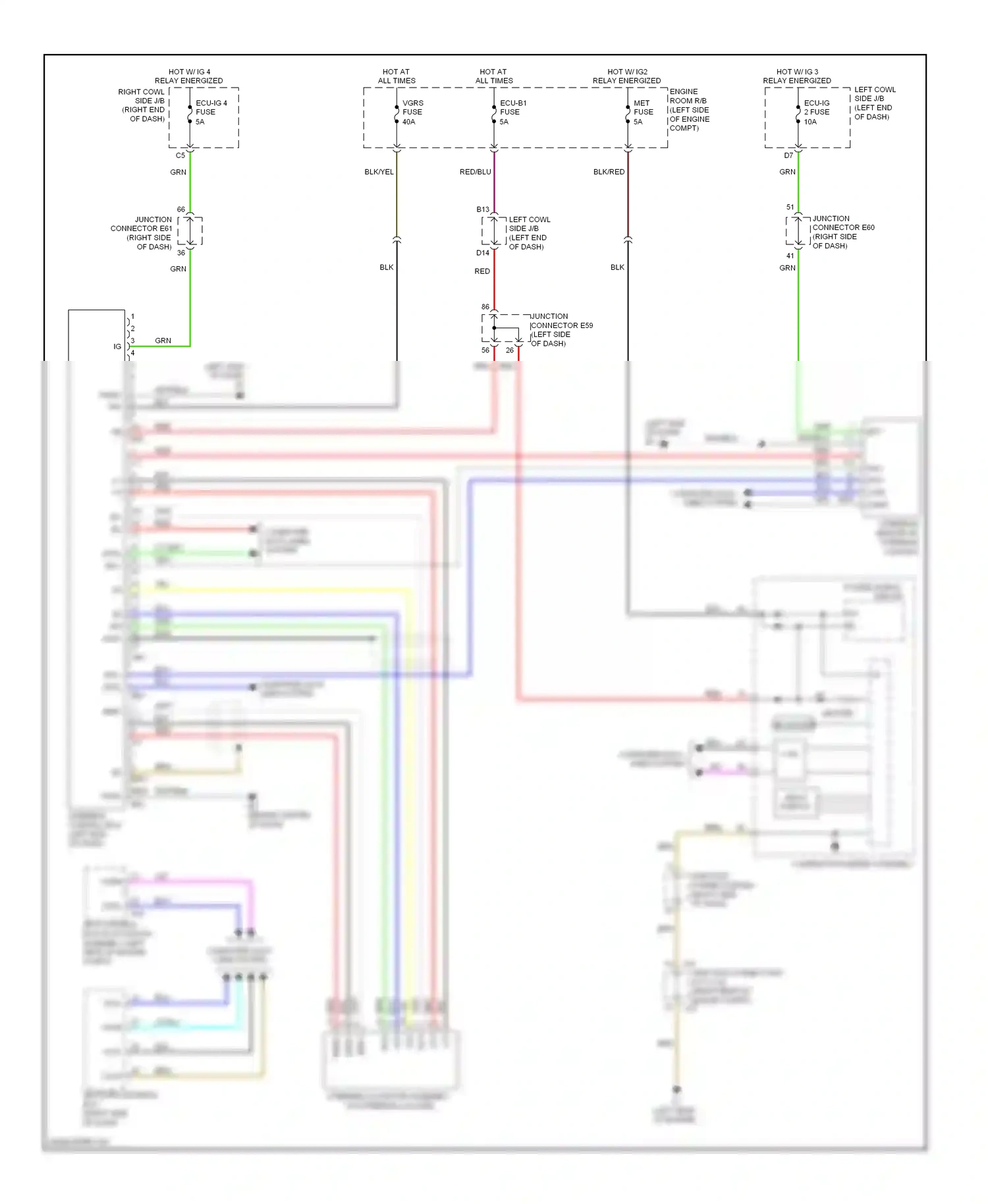 Lexus LX J200 (2007-2012) junction wiring diagram  (2 of 17)