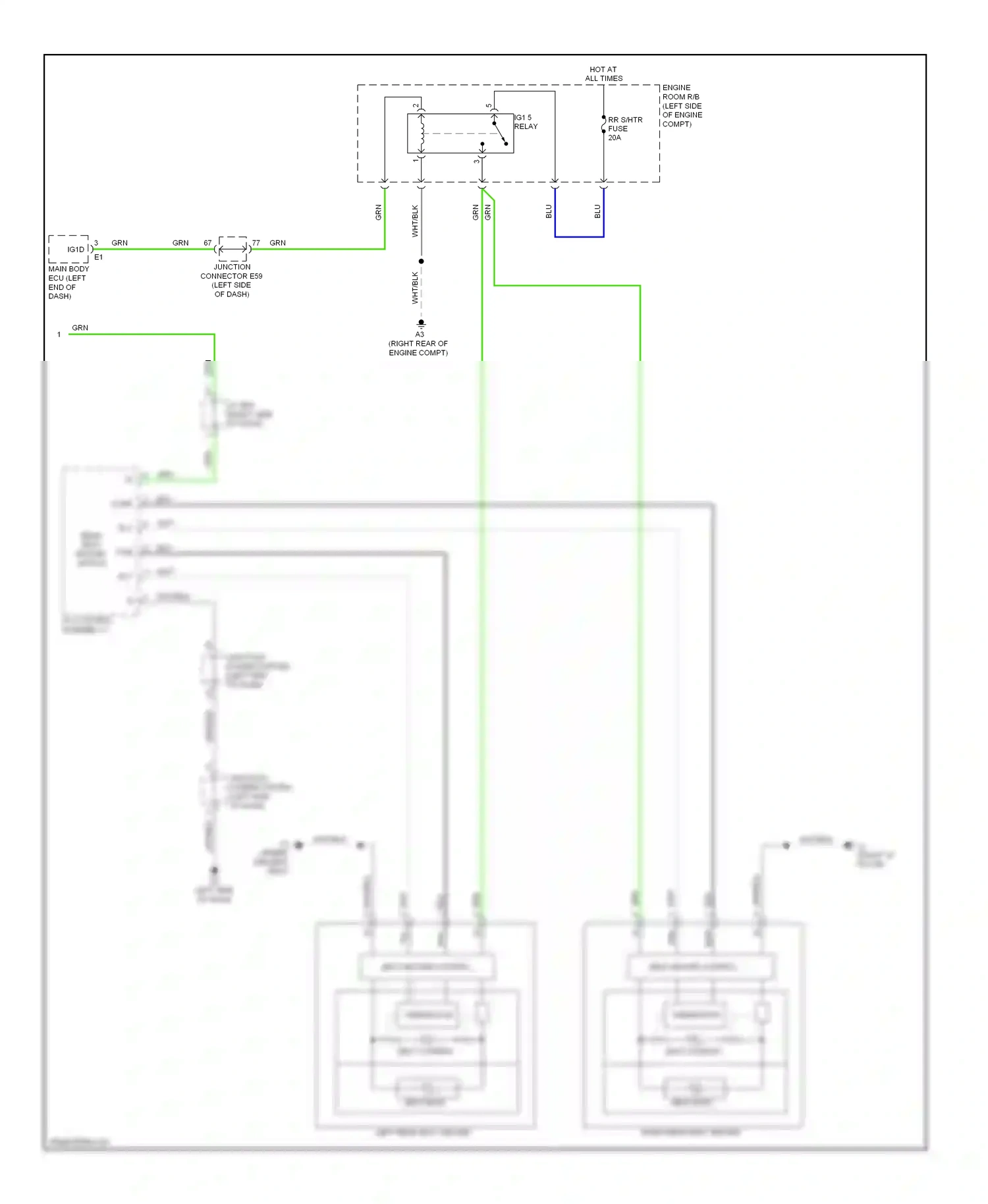 Lexus LX J200 (2007-2012) junction wiring diagram  (15 of 17)