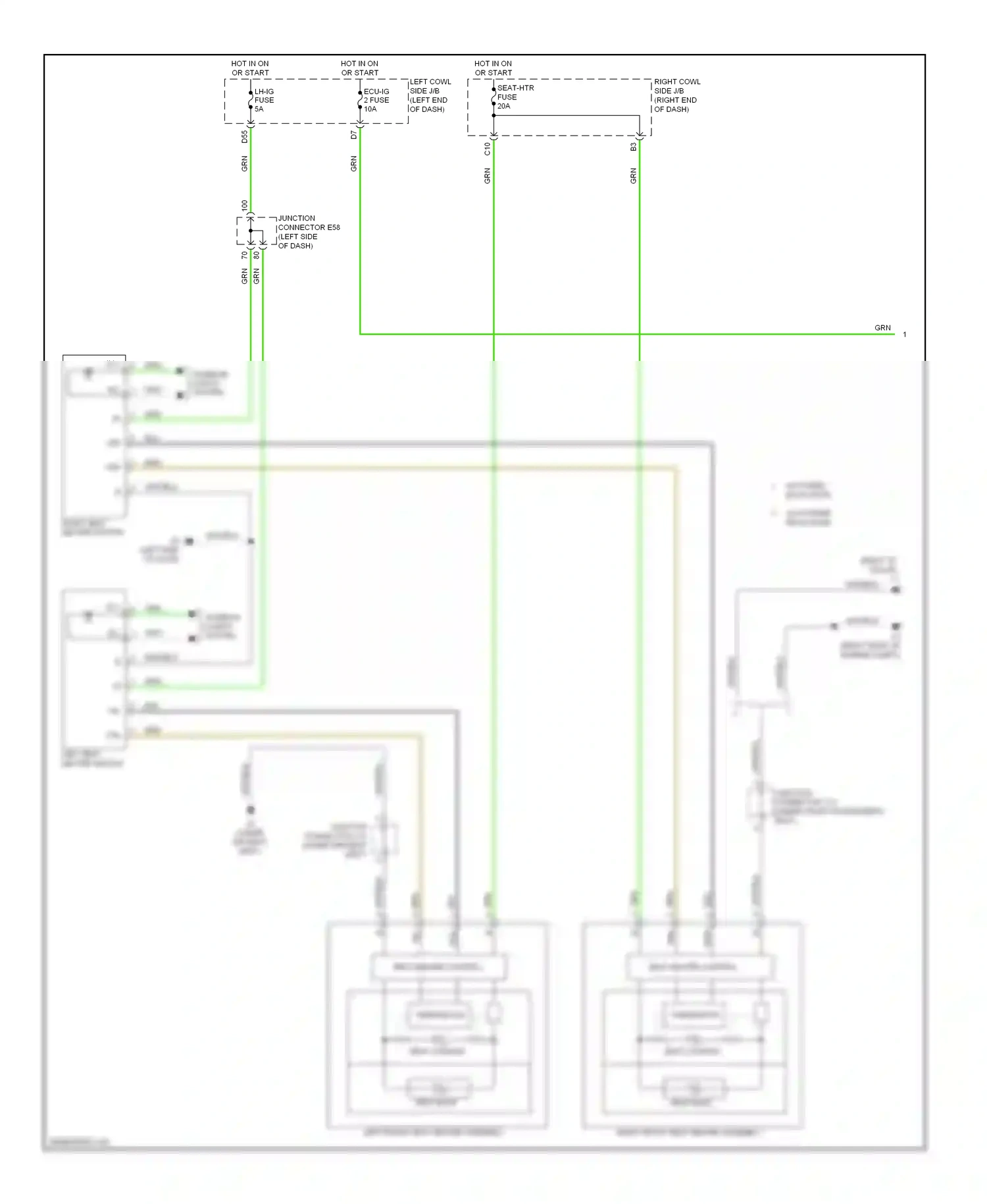 Lexus LX J200 (2007-2012) junction wiring diagram  (14 of 17)