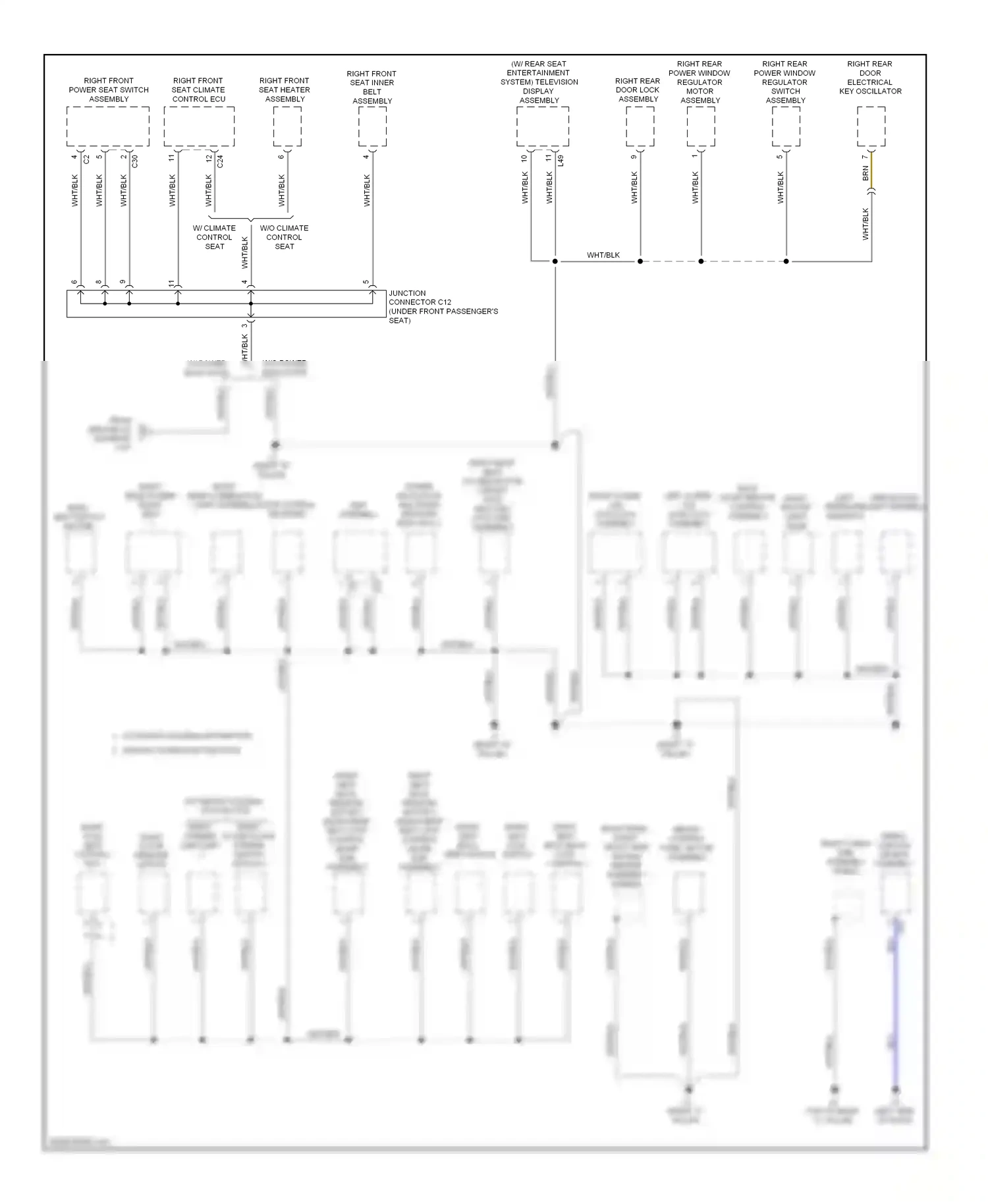 Lexus LX J200 (2007-2012) junction wiring diagram  (4 of 17)