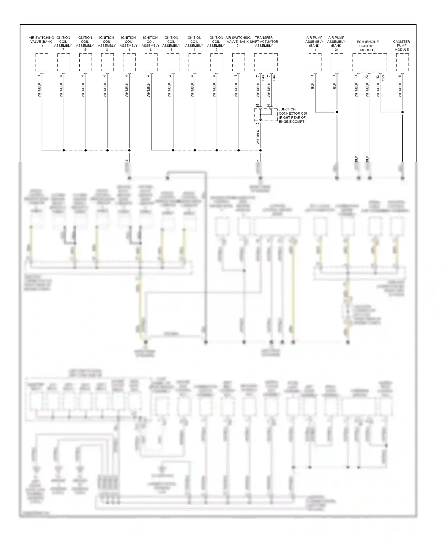 Lexus LX J200 (2007-2012) junction wiring diagram  (5 of 17)