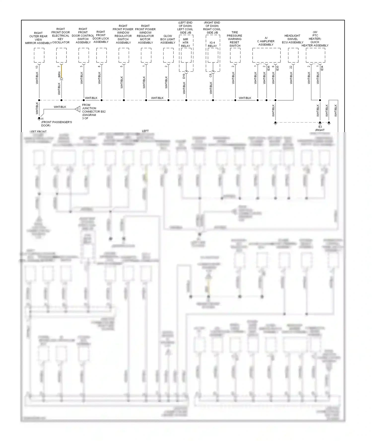Lexus LX J200 (2007-2012) junction wiring diagram  (6 of 17)