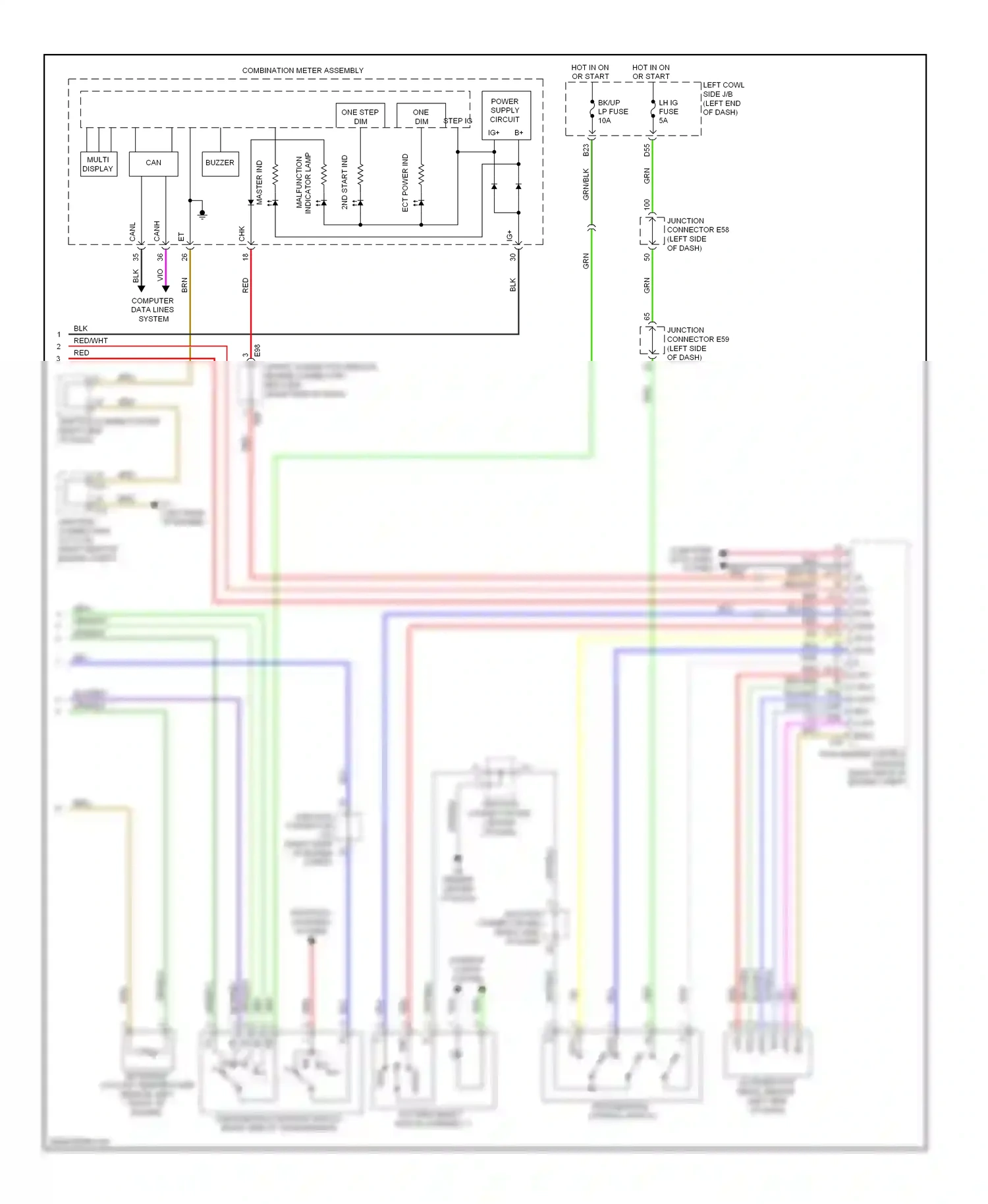 Lexus LX J200 (2007-2012) junction wiring diagram  (13 of 17)