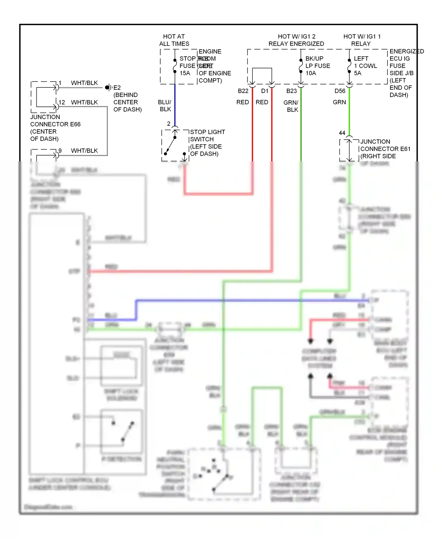 Lexus LX J200 (2007-2012) junction wiring diagram  (16 of 17)