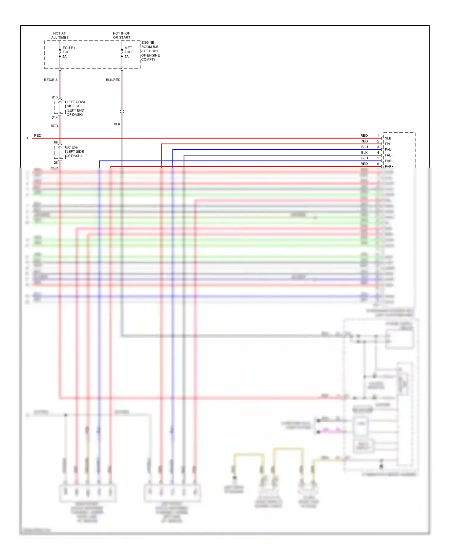 Lexus LX J200 (2007-2012) master ind buzzer wiring diagram  (2 of 2)
