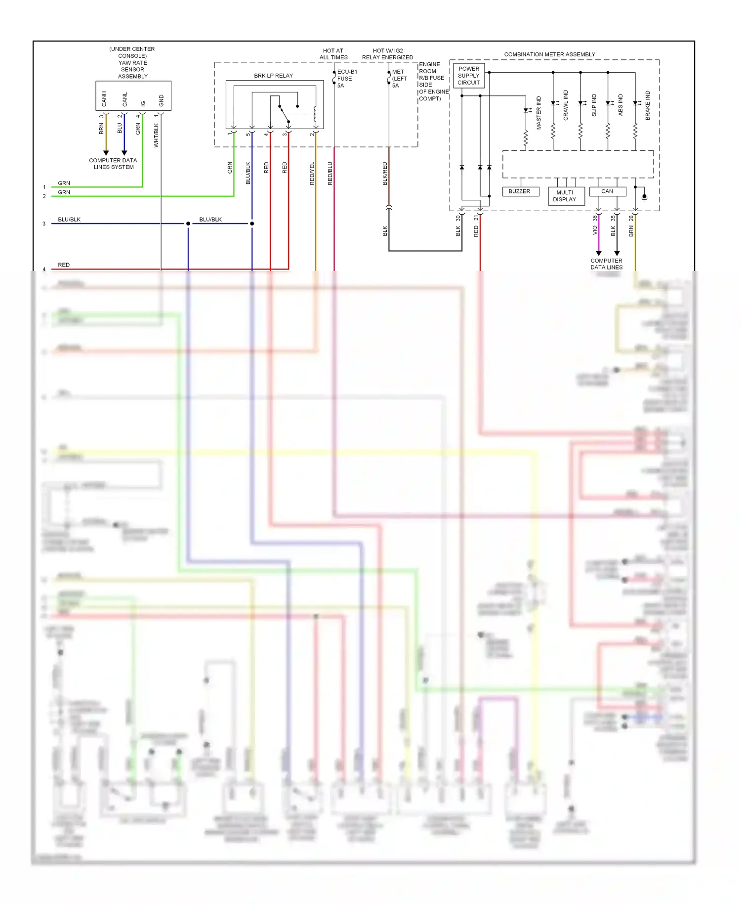 Lexus LX J200 (2007-2012) master ind wiring diagram  (1 of 6)