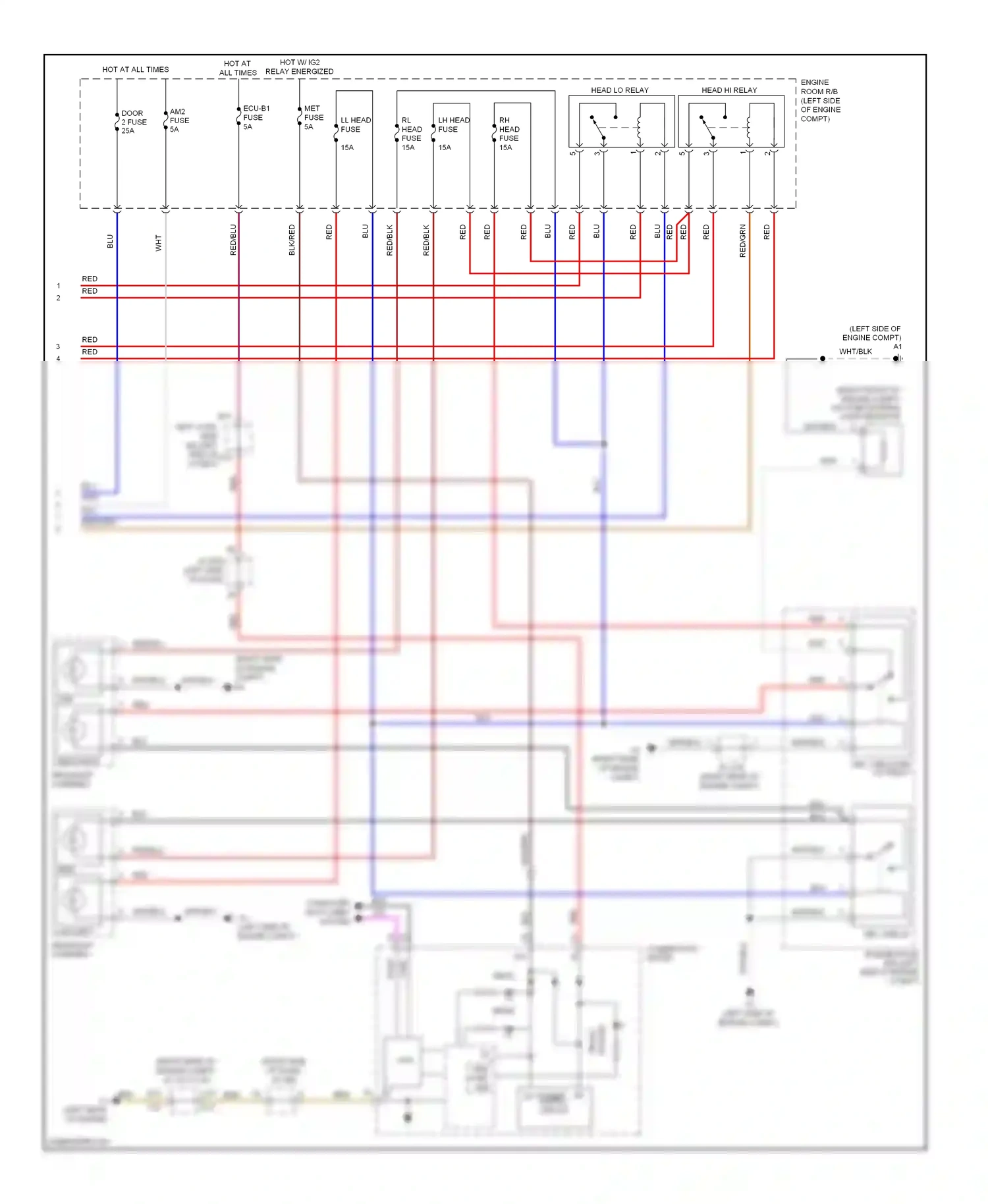 Lexus LX J200 (2007-2012) one step dim wiring diagram  (4 of 7)