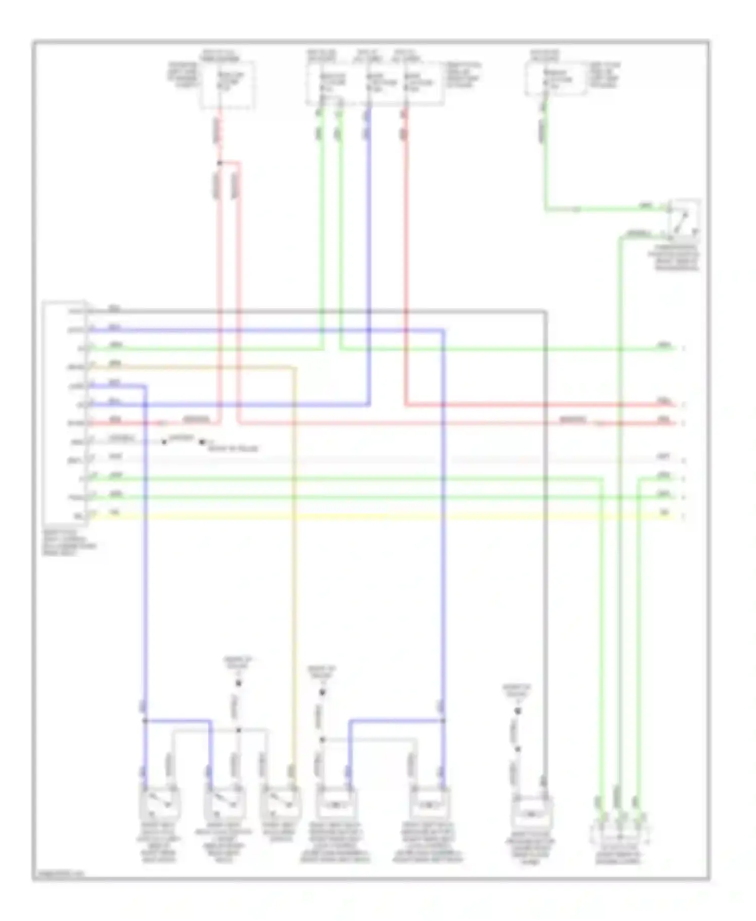 Wiring diagram park/neutral position switch for Lexus LX J200 (2007-2012) (1 of 1)