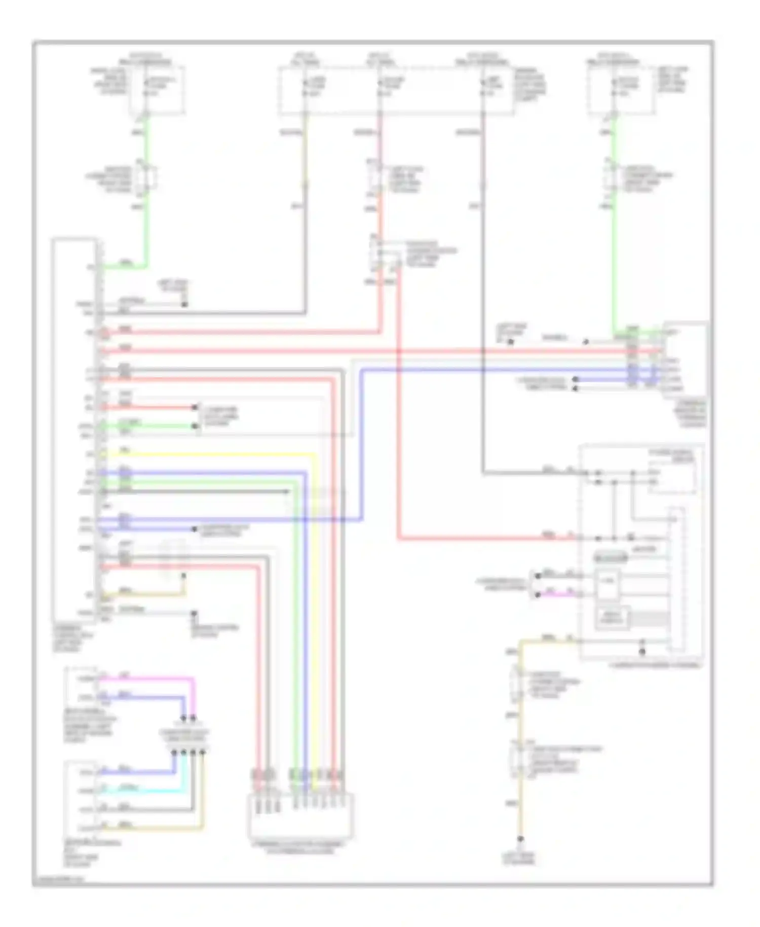 Wiring diagram steering control ecu for Lexus LX J200 (2007-2012) (1 of 2)
