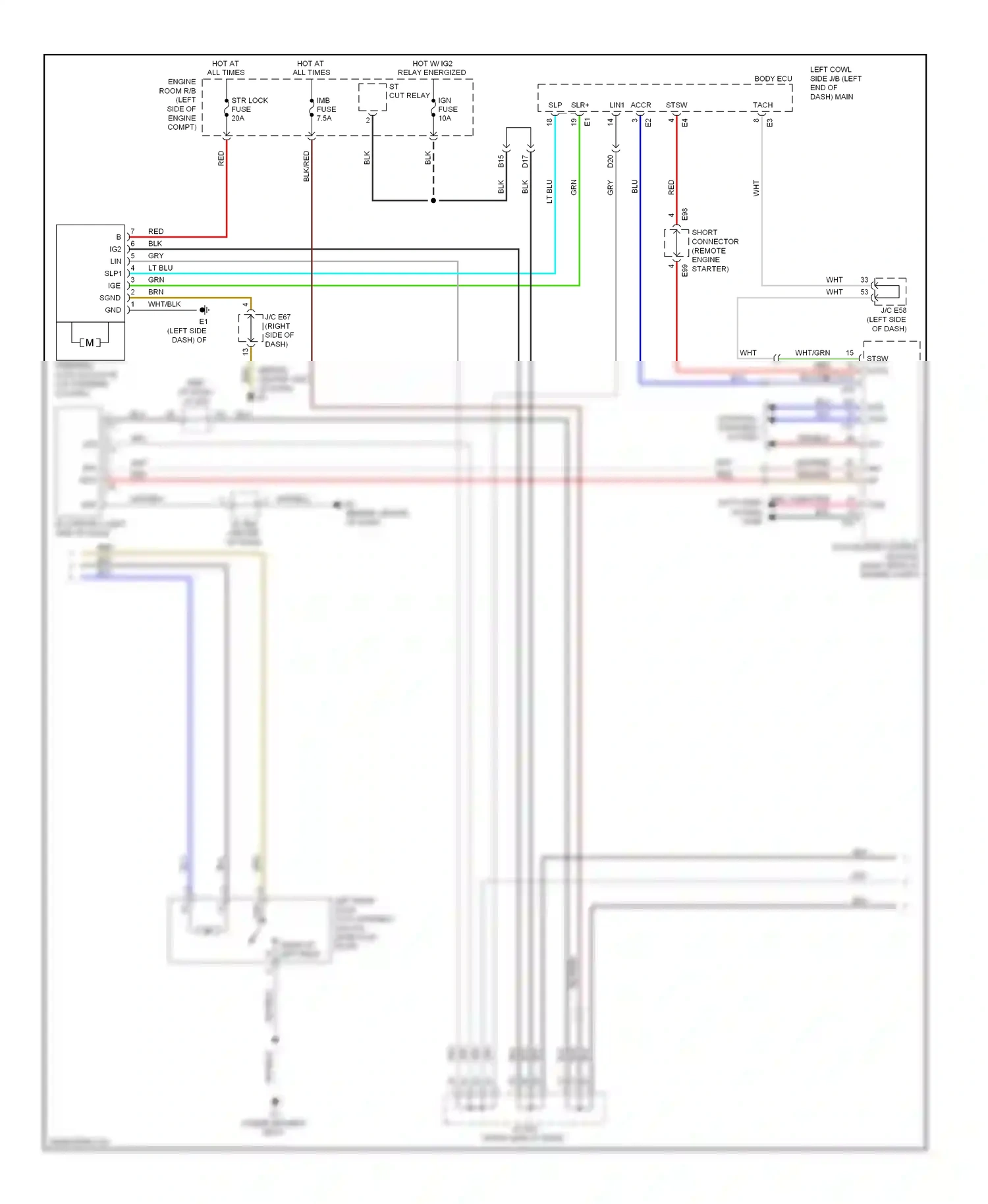 Lexus LX J200 (2007-2012) tach wiring diagram  (1 of 4)