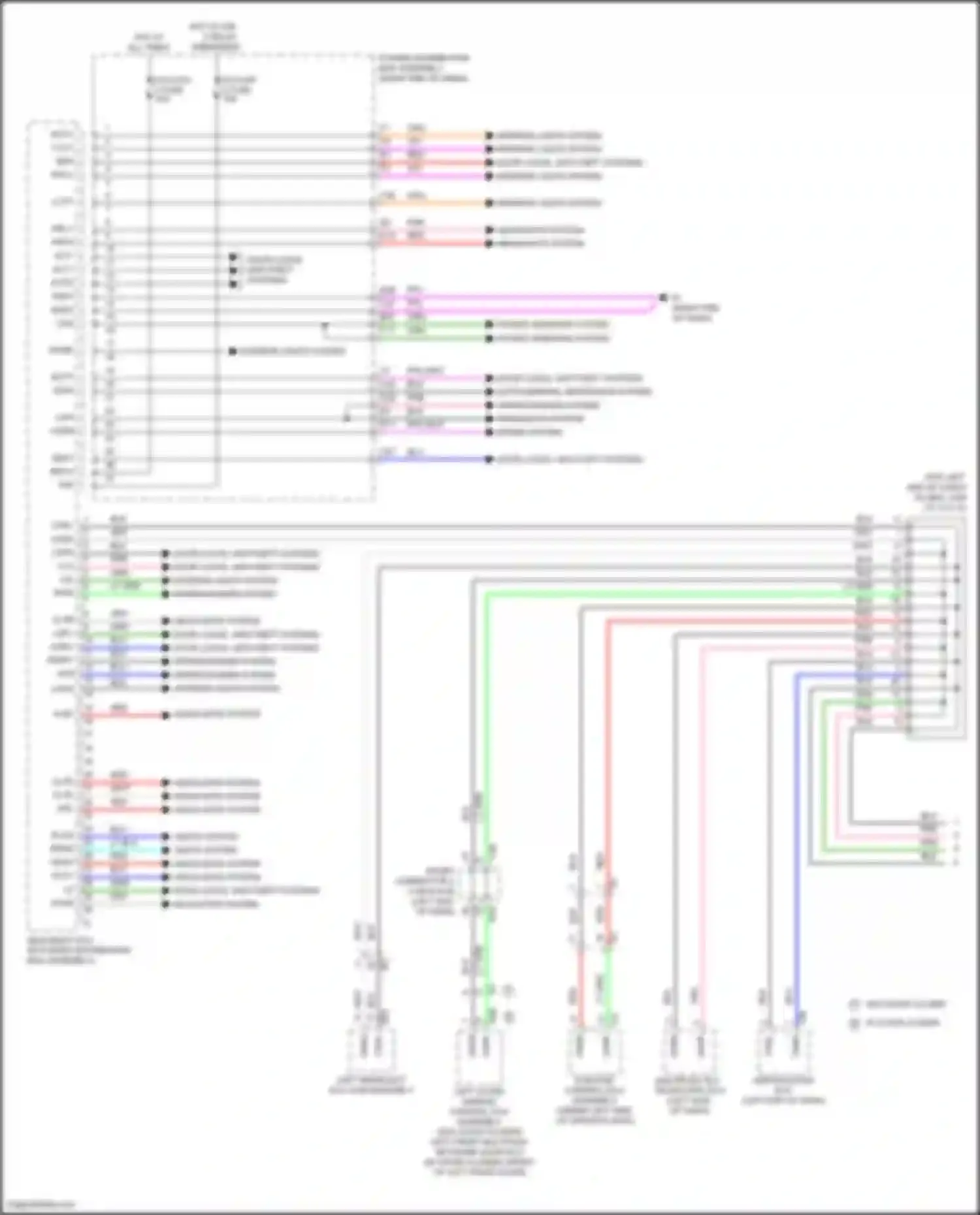 LX Lexus J300 (2021-2024): Body ecu circuit (1 of 2)