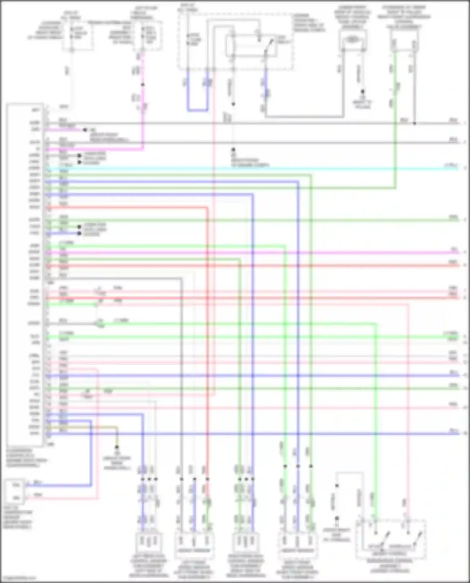 LX Lexus J300 (2021-2024): Electronic suspension circuit, w/o adaptive variable suspension (1 of 2)