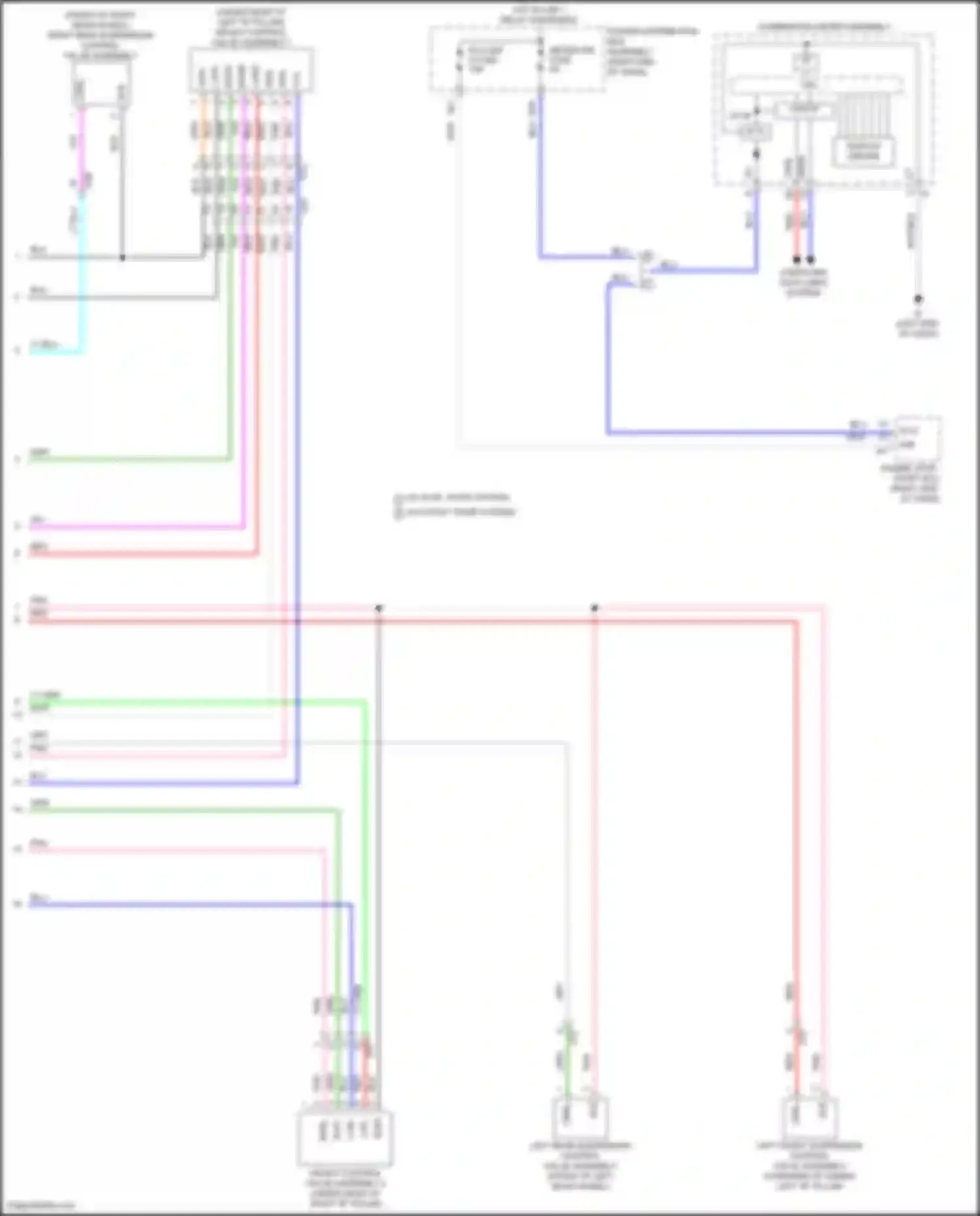 LX Lexus J300 (2021-2024): Electronic suspension circuit, w/o adaptive variable suspension (2 of 2)