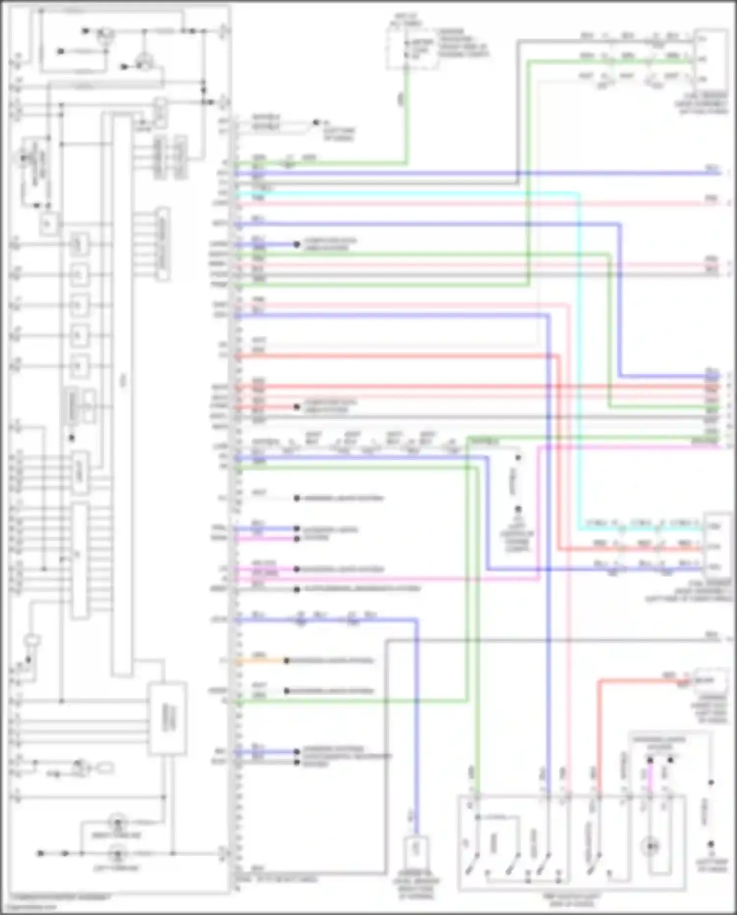 LX Lexus J300 (2021-2024): Instrument cluster circuit (1 of 3)