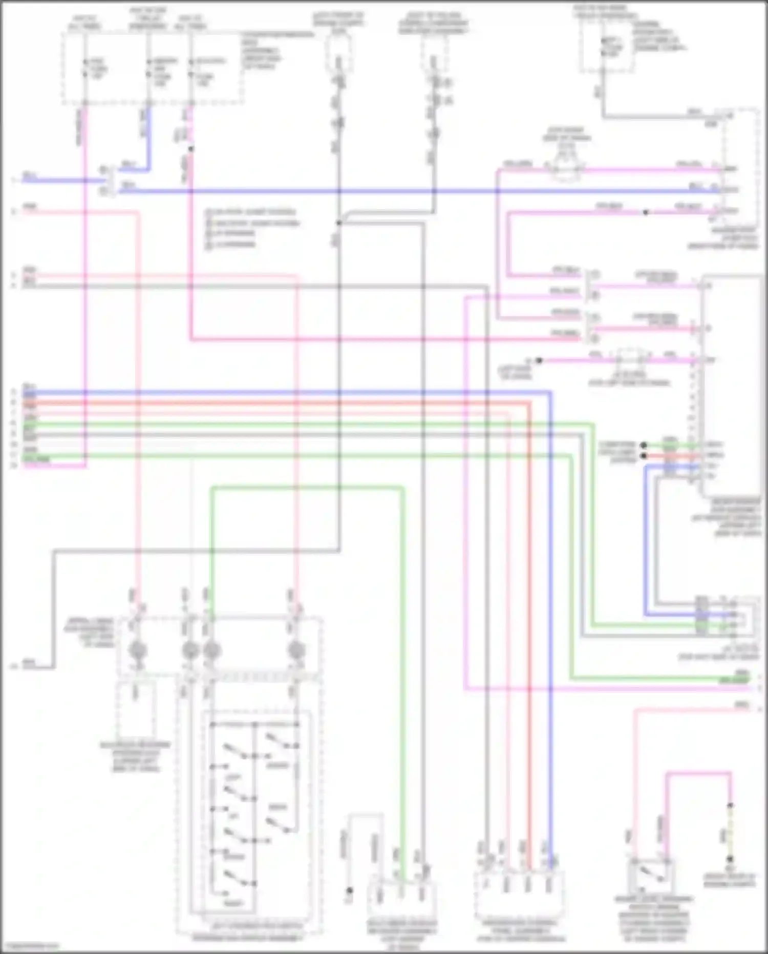LX Lexus J300 (2021-2024): Instrument cluster circuit (2 of 3)
