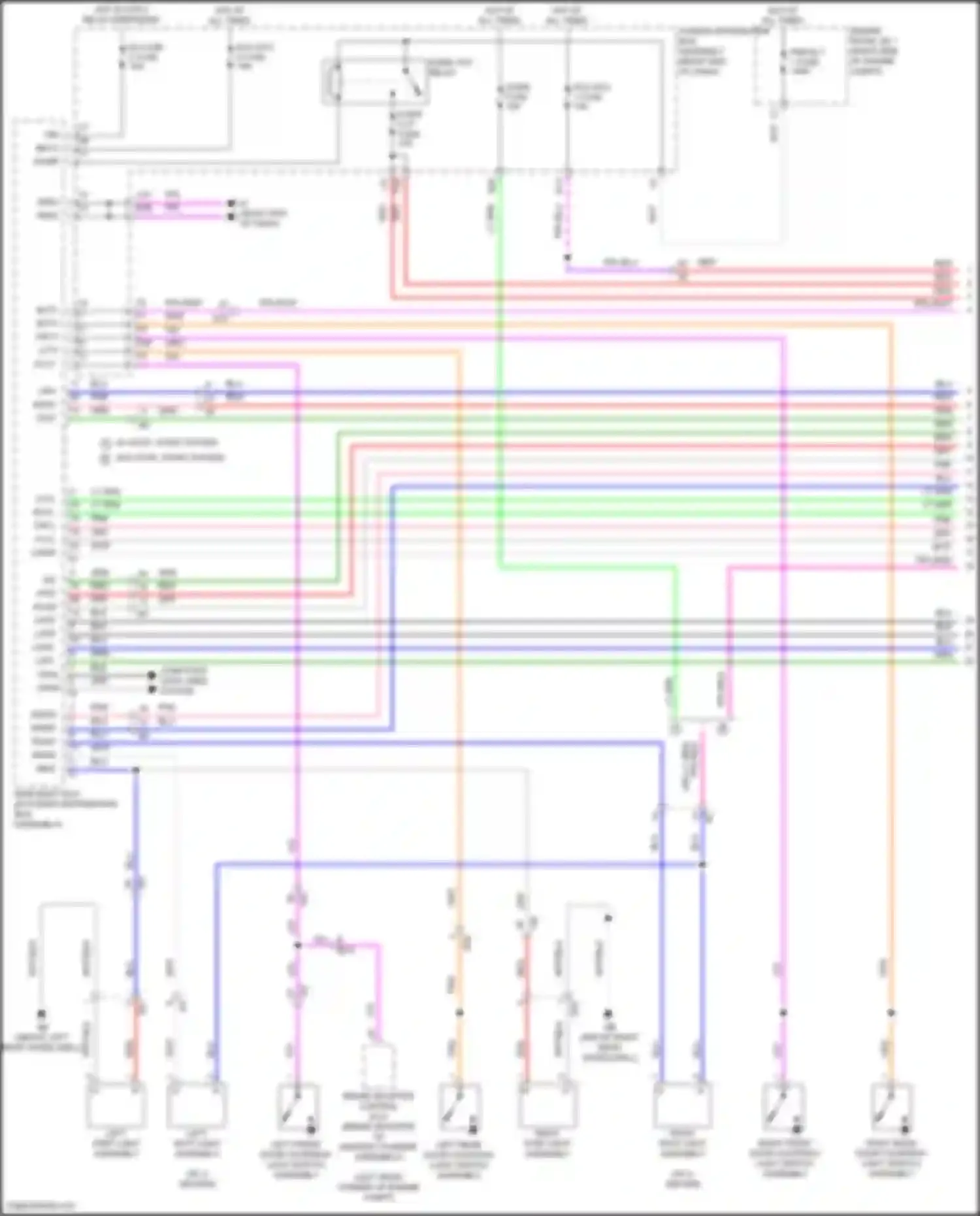 LX Lexus J300 (2021-2024): Courtesy lamps circuit (1 of 6)