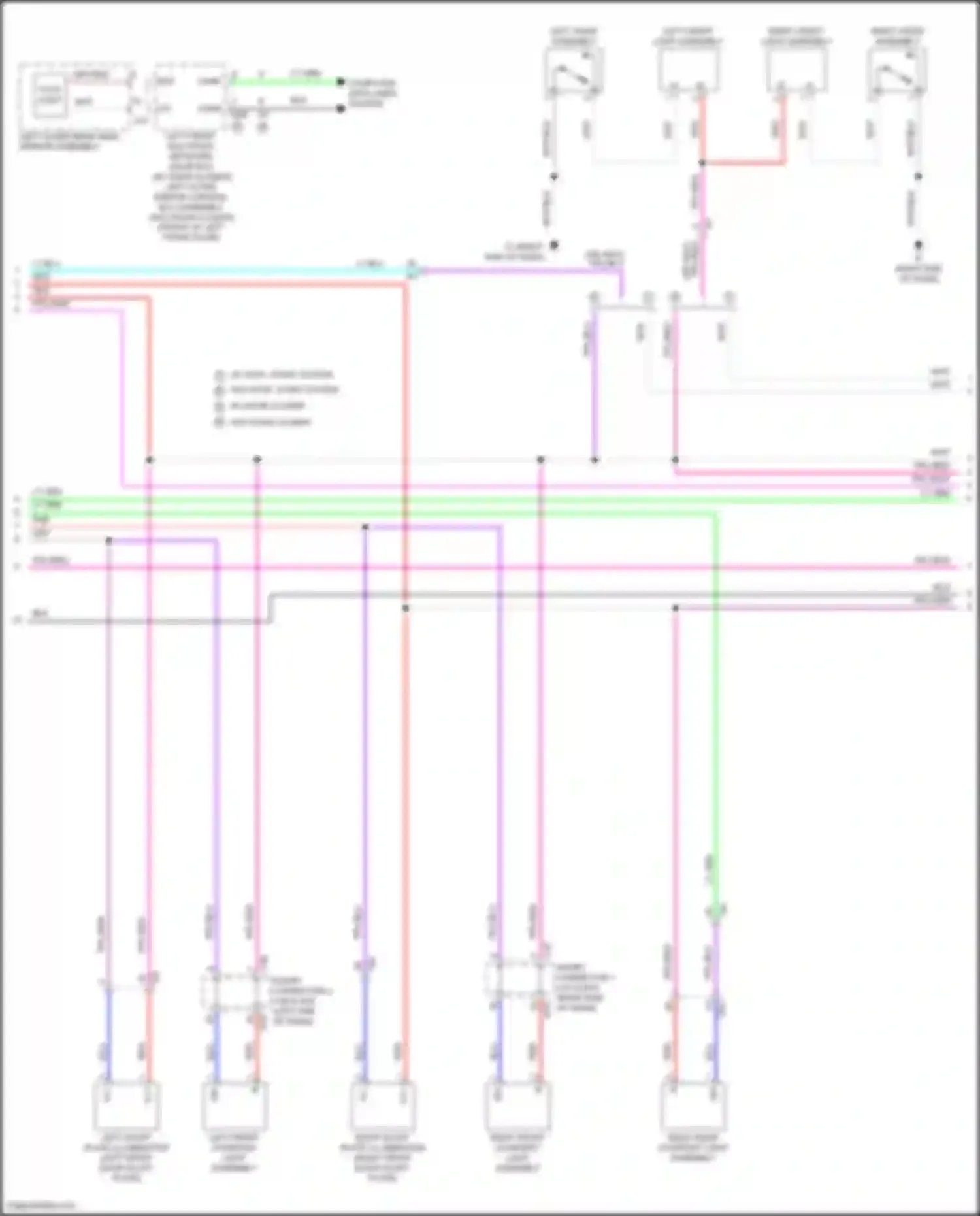 LX Lexus J300 (2021-2024): Courtesy lamps circuit (3 of 6)