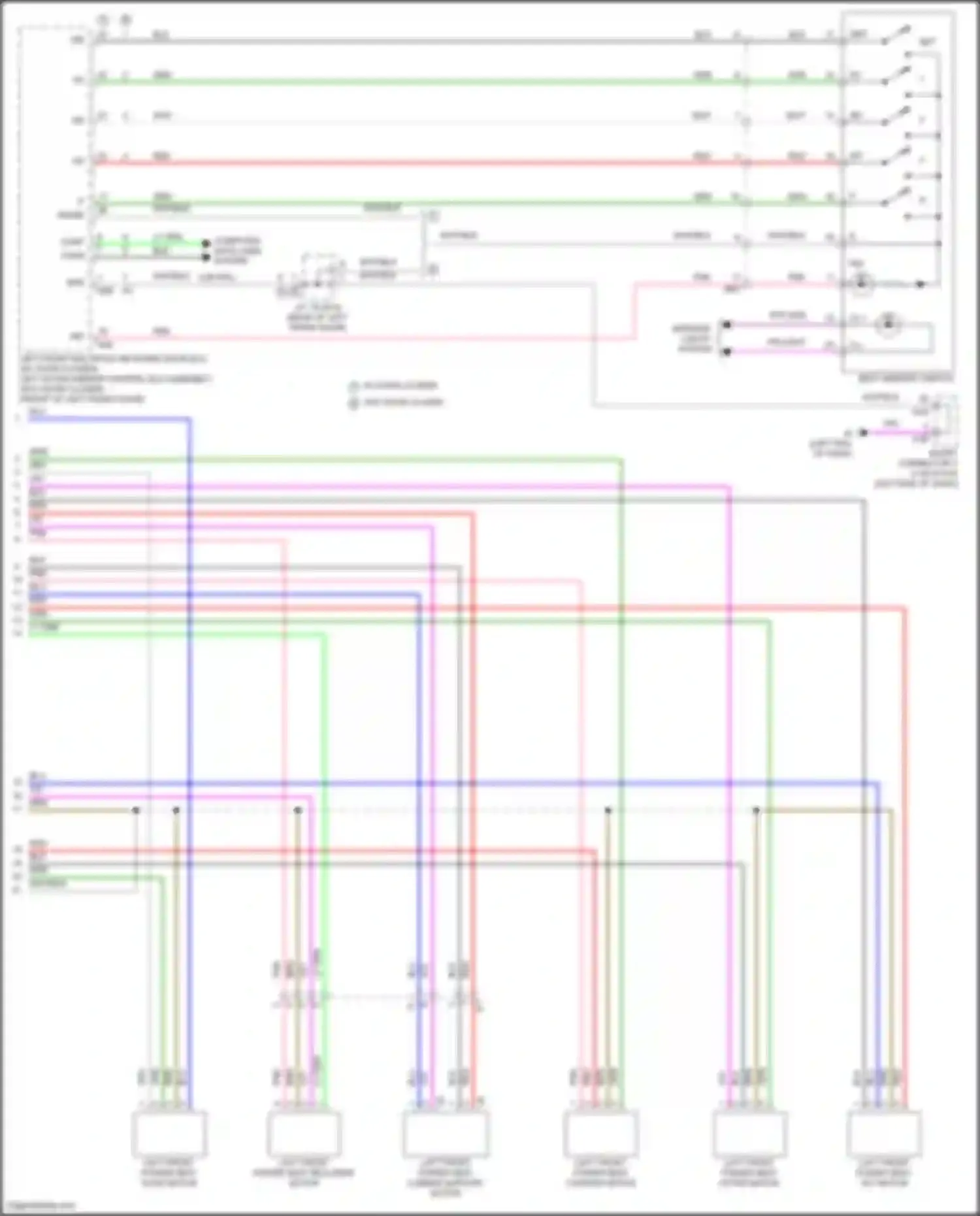 LX Lexus J300 (2021-2024): Driver"s memory seat circuit (2 of 2)