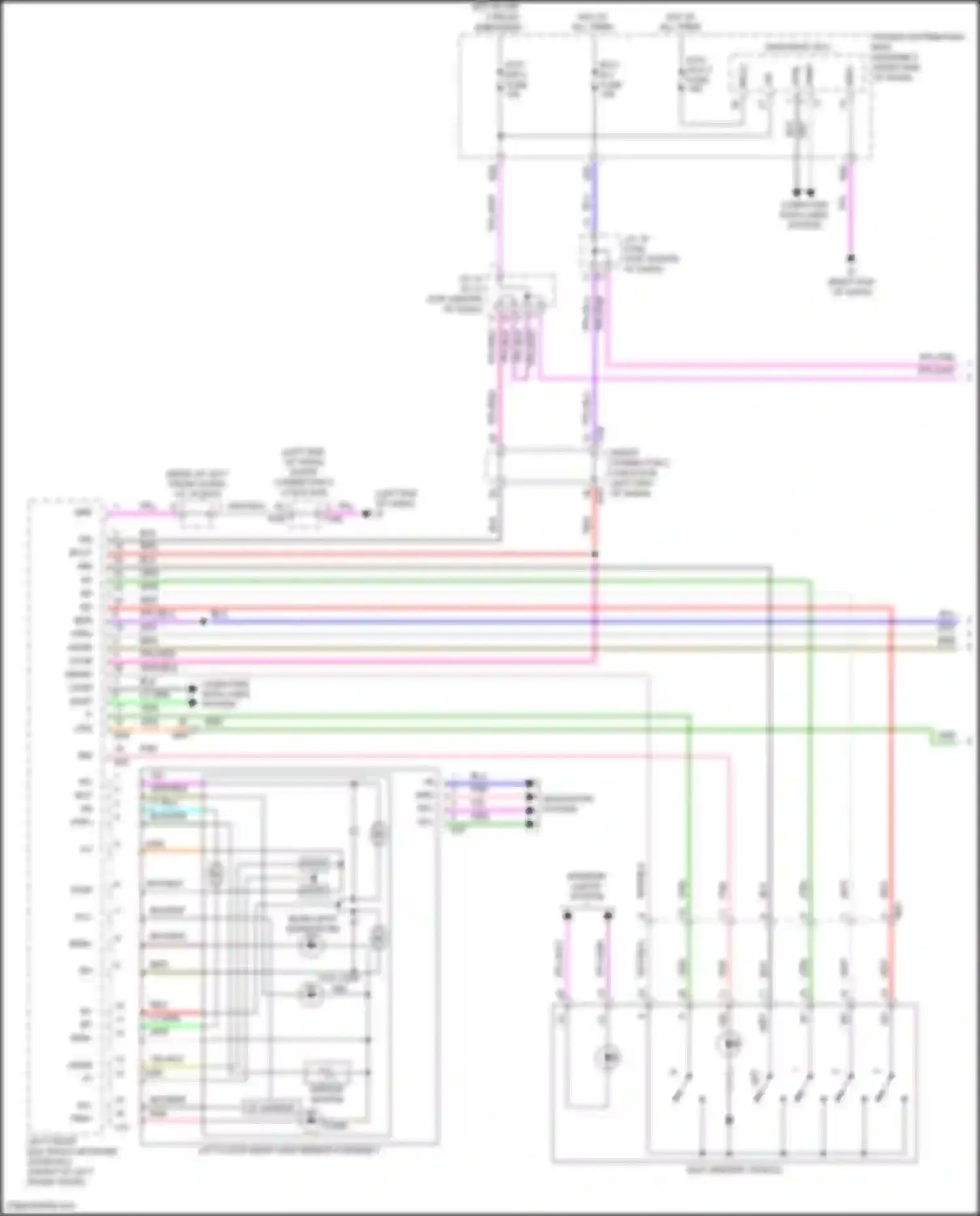 LX Lexus J300 (2021-2024): Memory mirrors circuit, w/ door closer (1 of 2)