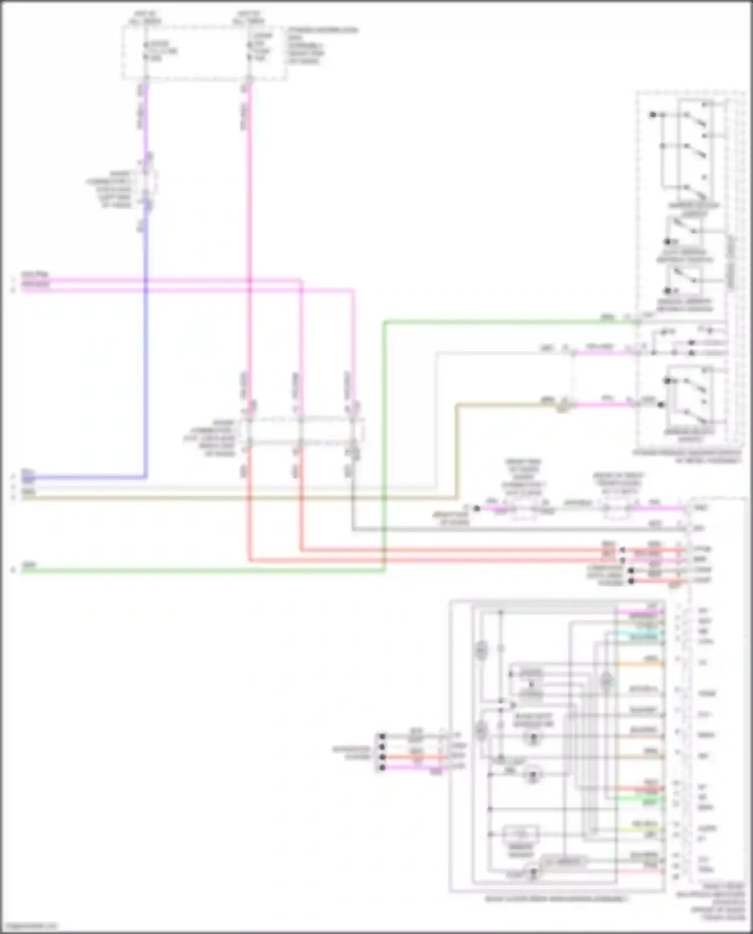 LX Lexus J300 (2021-2024): Memory mirrors circuit, w/ door closer (2 of 2)