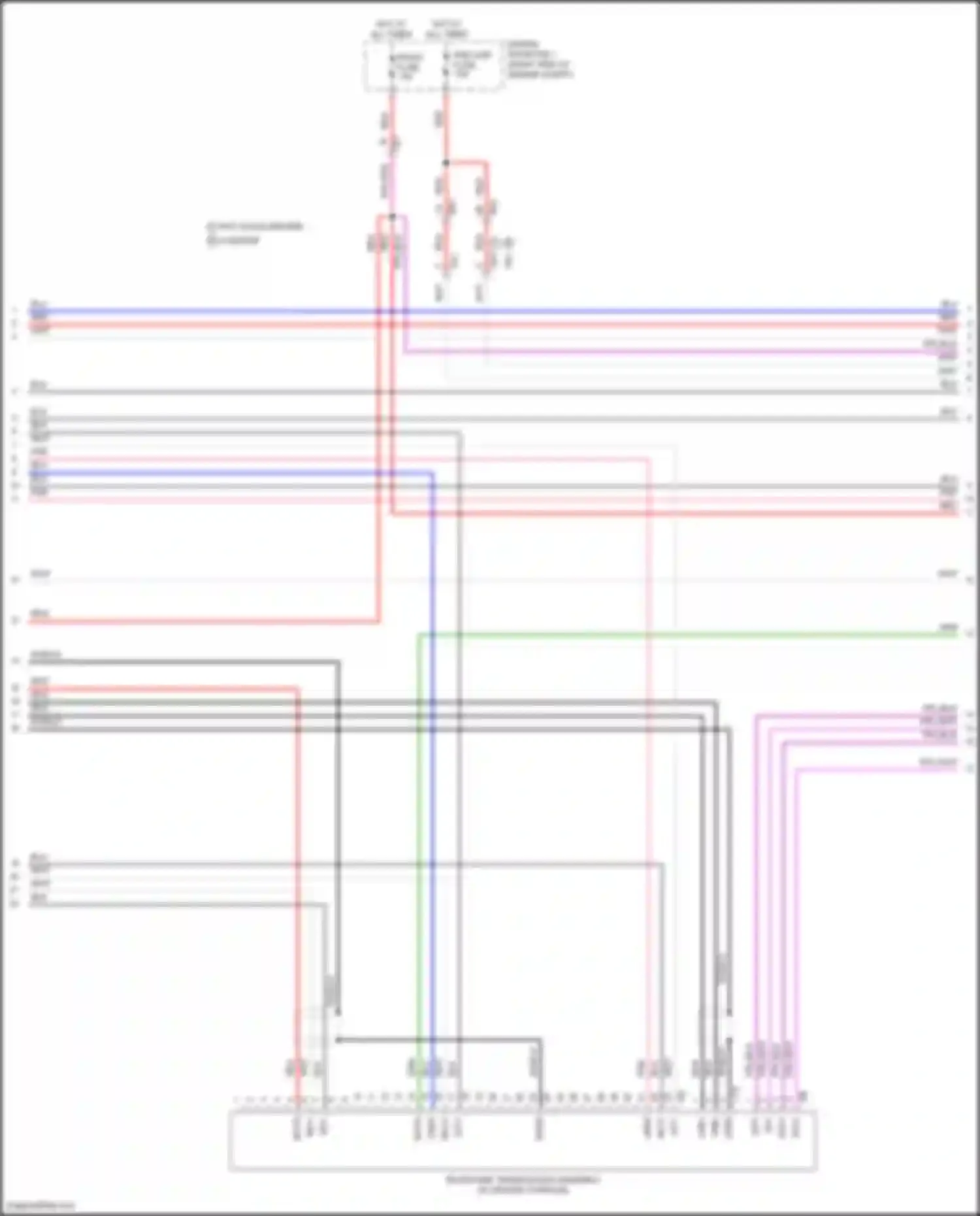 LX Lexus J300 (2021-2024): Navigation circuit, 10 speaker (2 of 7)