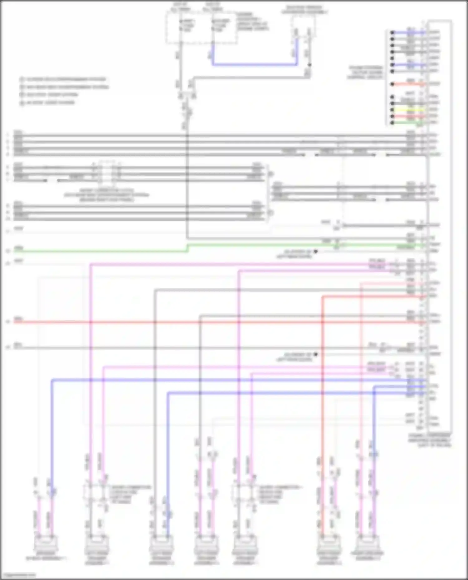 LX Lexus J300 (2021-2024): Navigation circuit, 10 speaker (7 of 7)