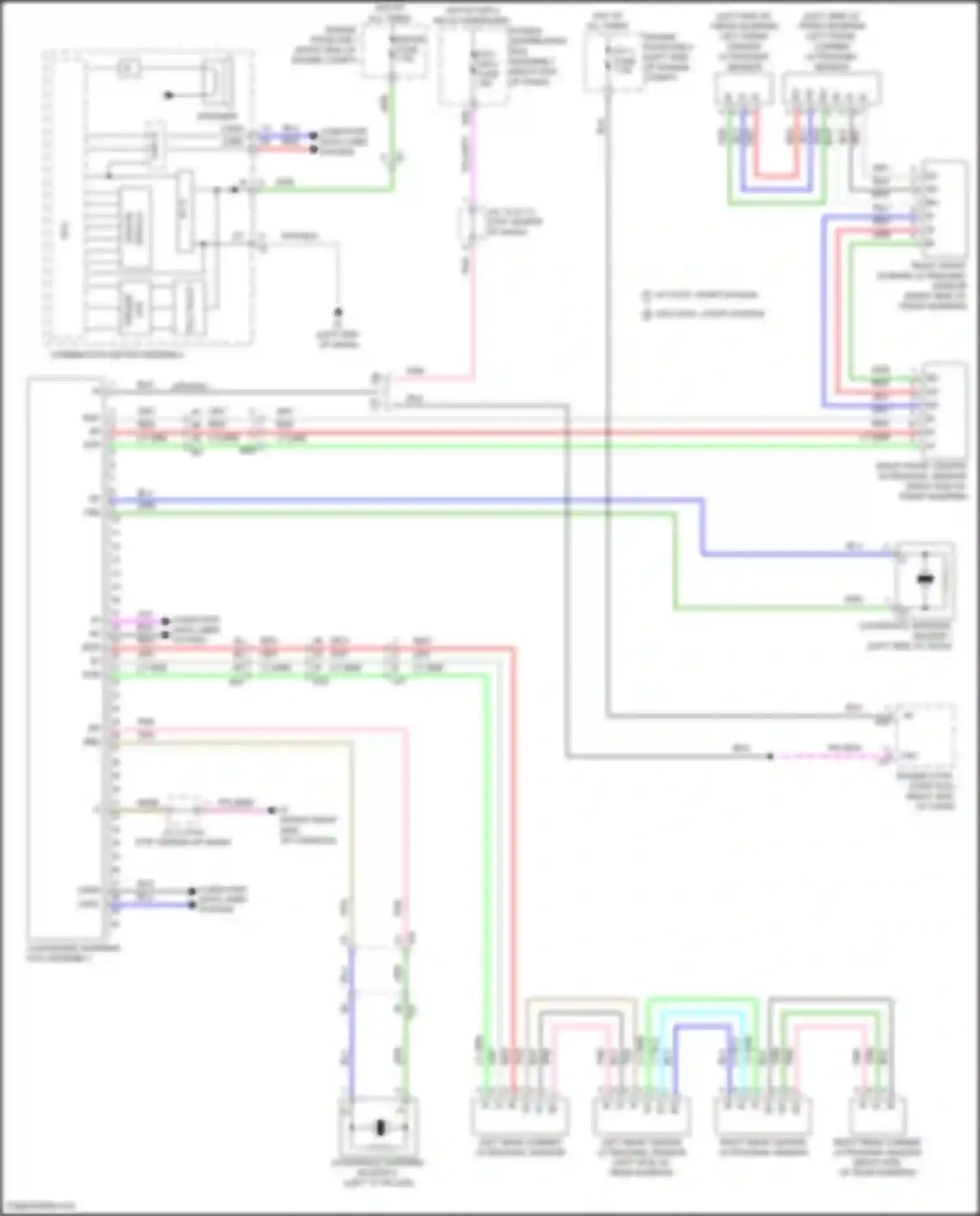 LX Lexus J300 (2021-2024): Rear sonar circuit
