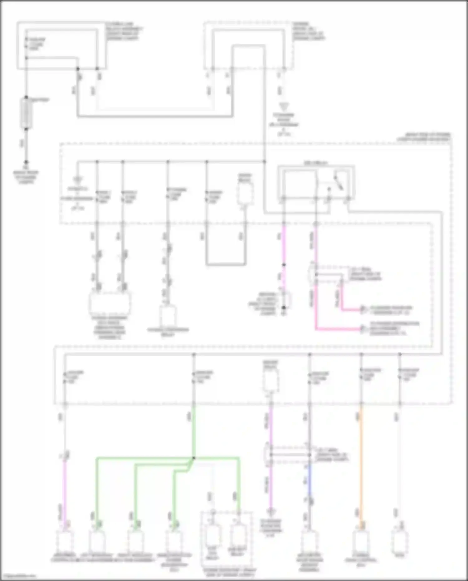 LX Lexus J300 (2021-2024): Power distribution circuit (1 of 13)