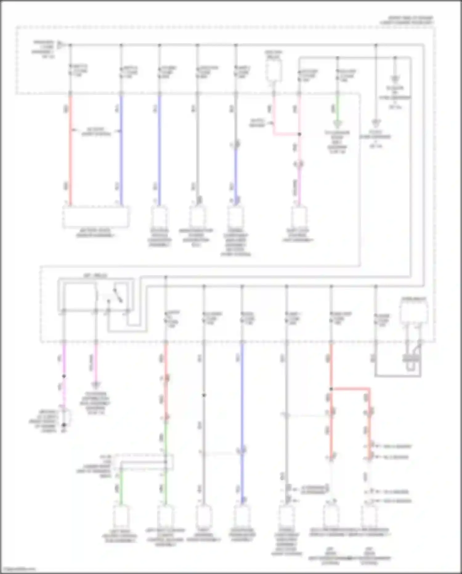 LX Lexus J300 (2021-2024): Power distribution circuit (2 of 13)