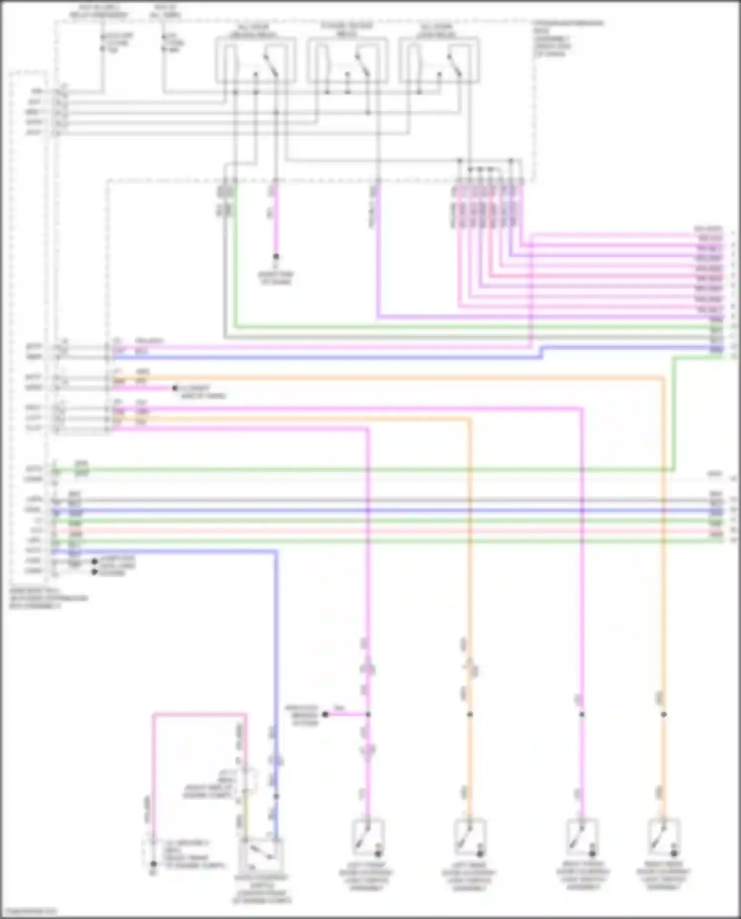 LX Lexus J300 (2021-2024): Power door locks circuit (1 of 6)